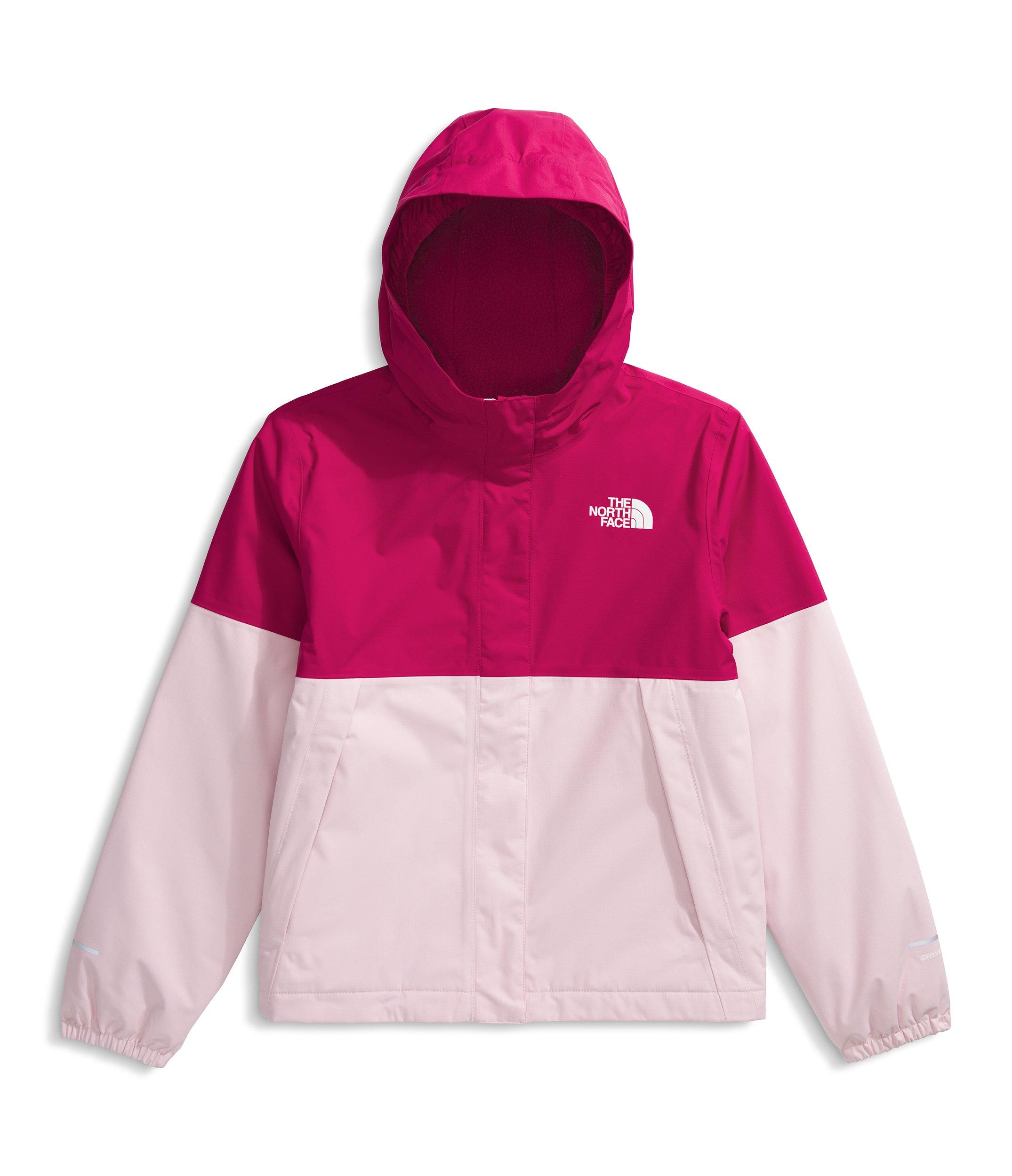 The North Face Warm Antora Big Girls' Red/Pink Rain Jacket