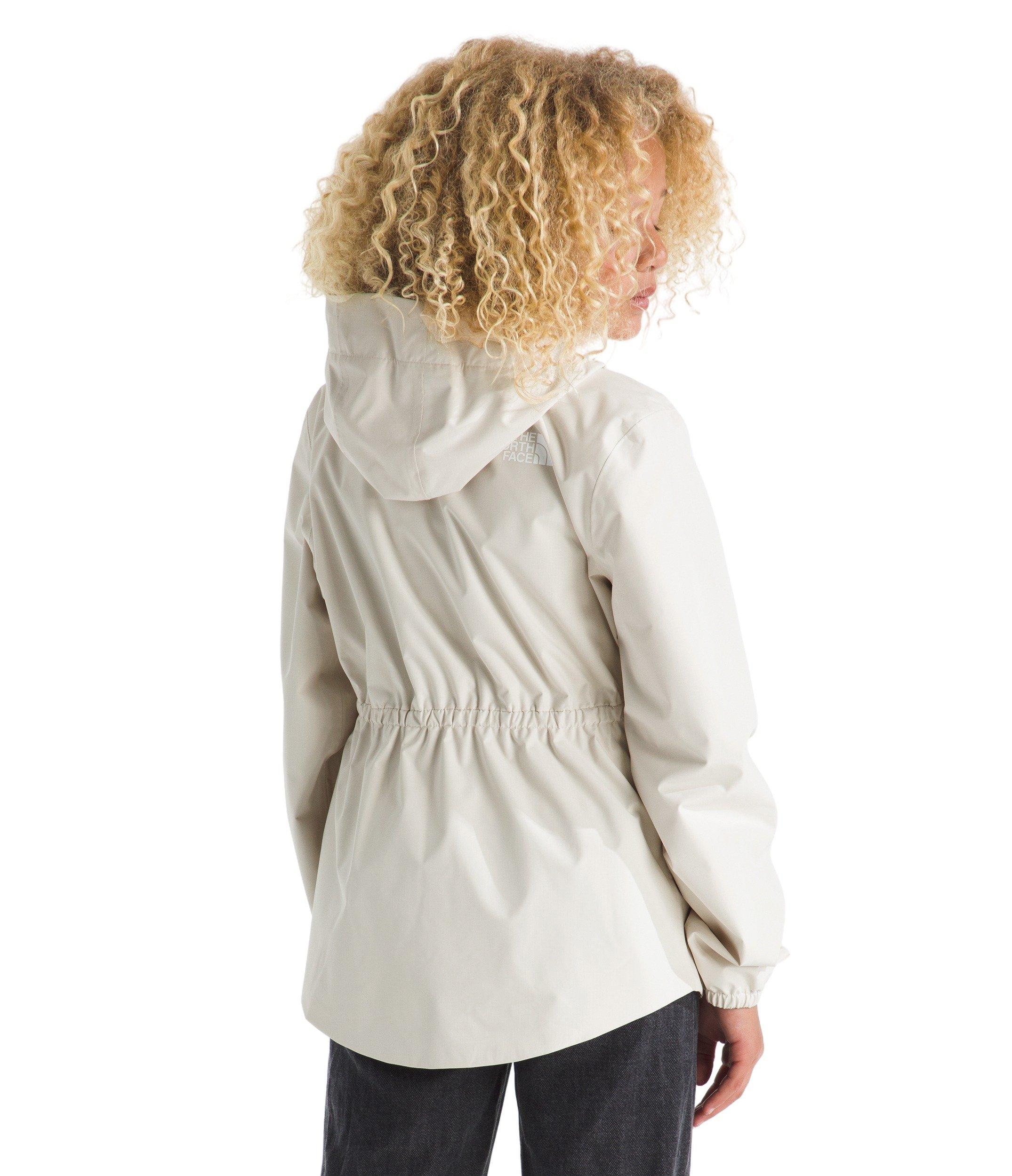 The North Face Big Girls' White Antora Rain Jacket