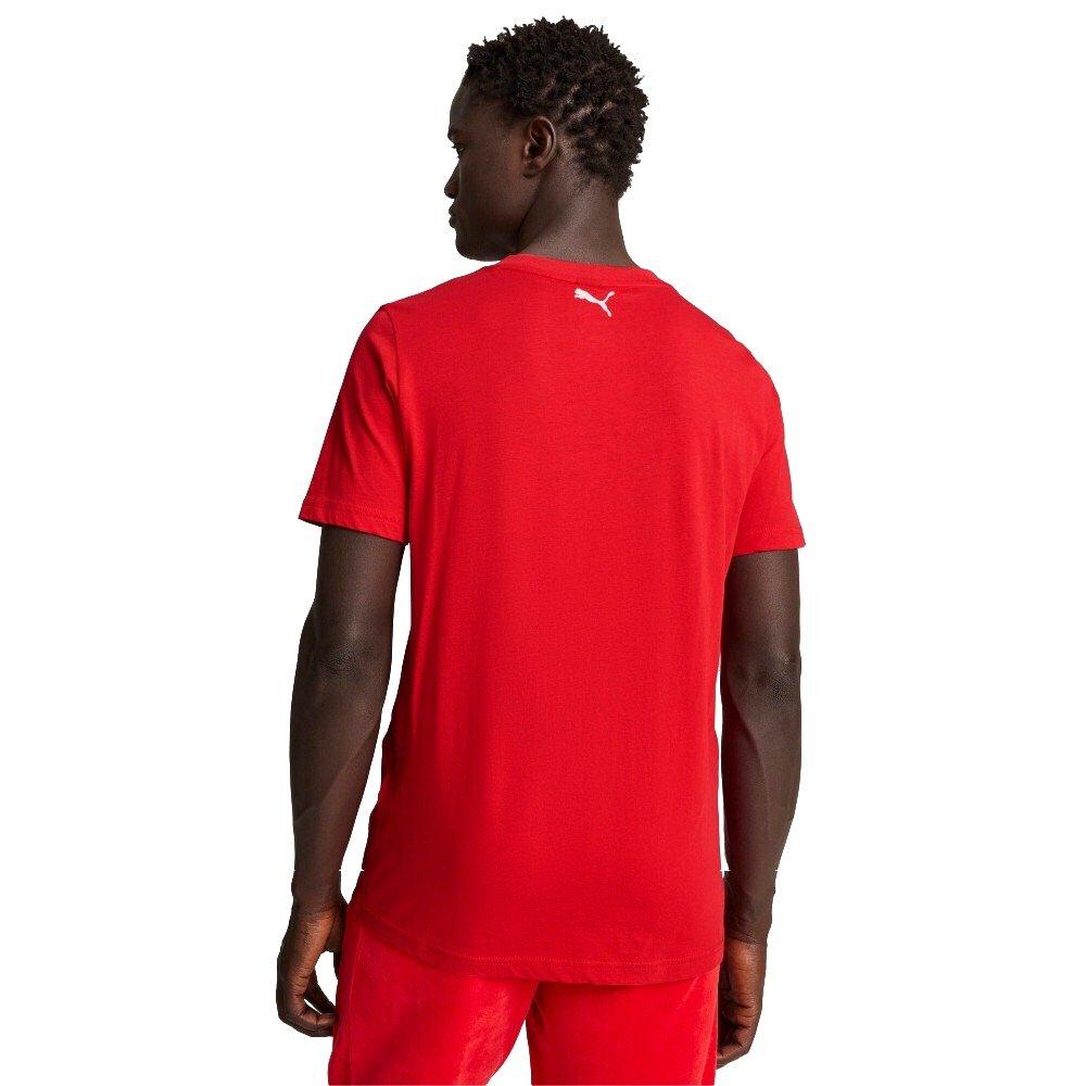 PUMA Men's Ferrari Race Big Shield Tee - Red - RED Thumbnail View 2