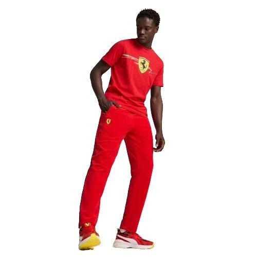 PUMA Men's Ferrari Race Big Shield Tee - Red - RED Thumbnail View 3