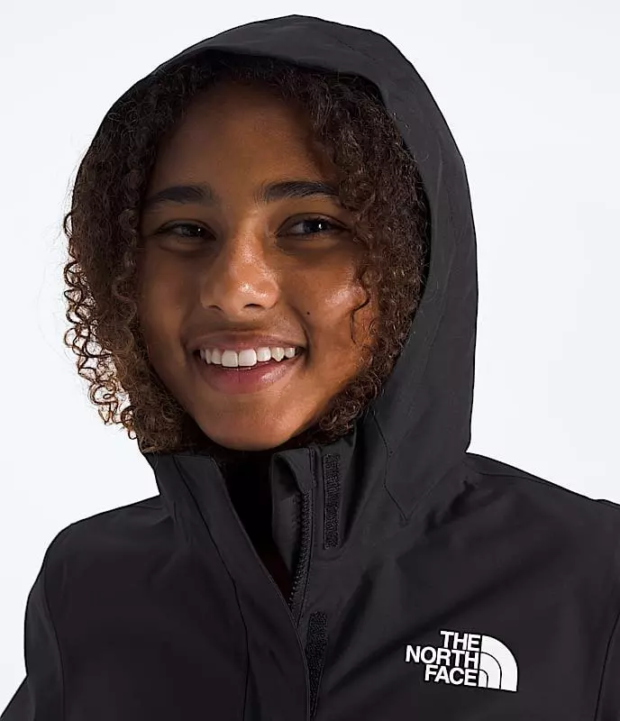 The North Face Big Girls' Antora Rain Jacket - Black - BLACK