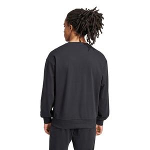 adidas Men's Essentials Feelcozy French Terry Sweatshirt - Black/White