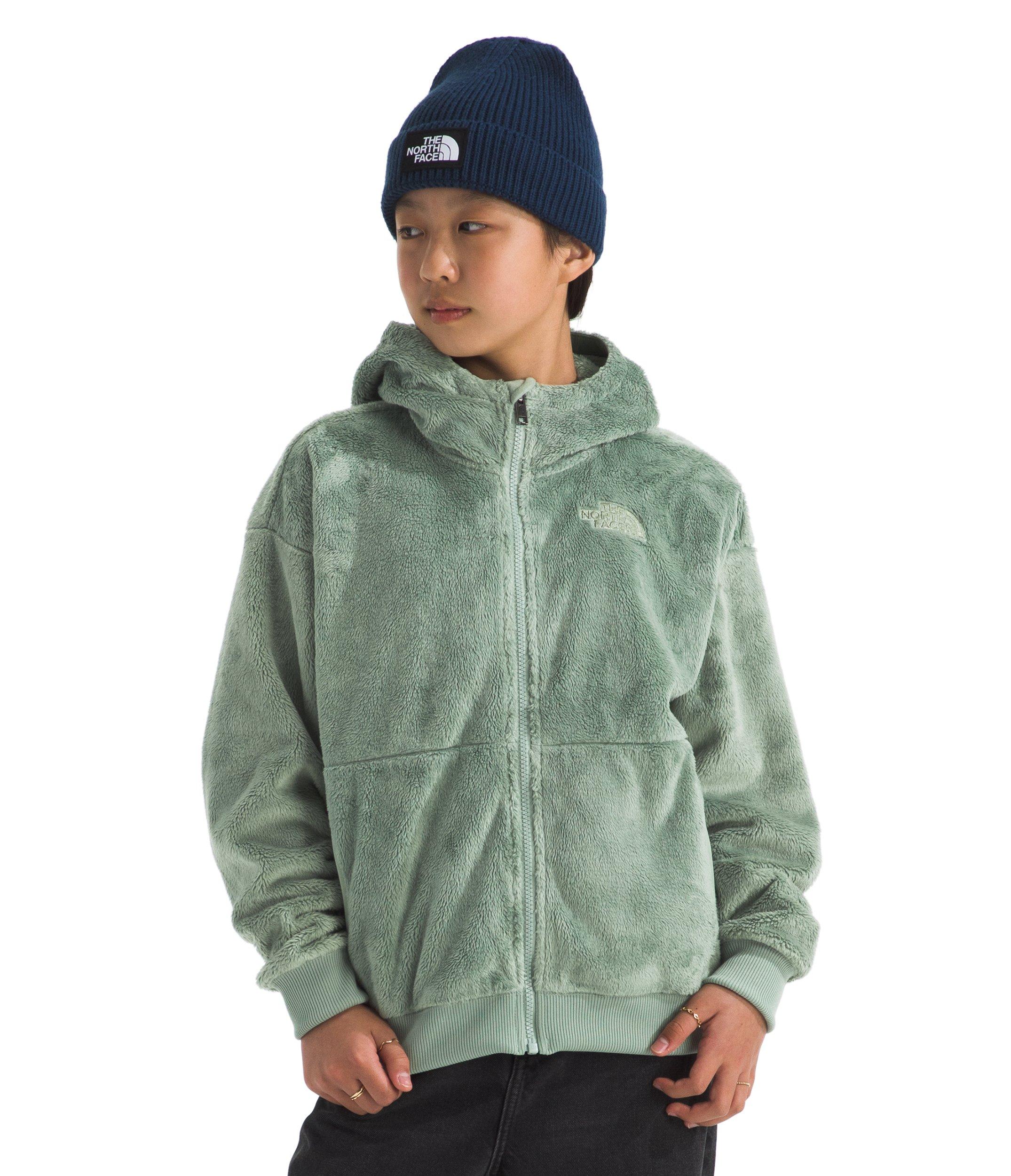 The North Face Osito Full-Zip Big Girls' Green Hooded Jacket