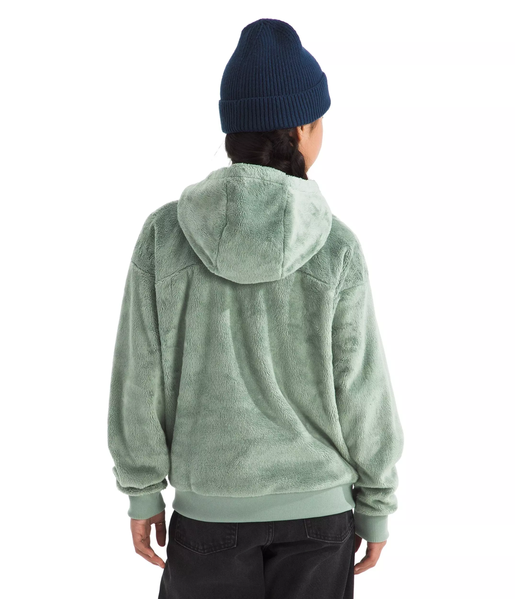 The North Face Big Girls' Osito Full-Zip Hooded Jacket - Green - GREEN