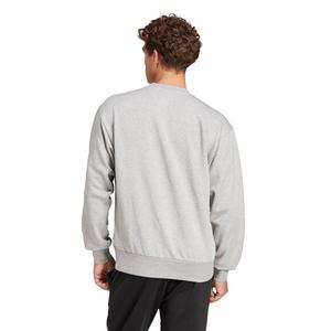adidas Men's Essentials Feelcozy Fleece Sweatshirt - Grey/Black