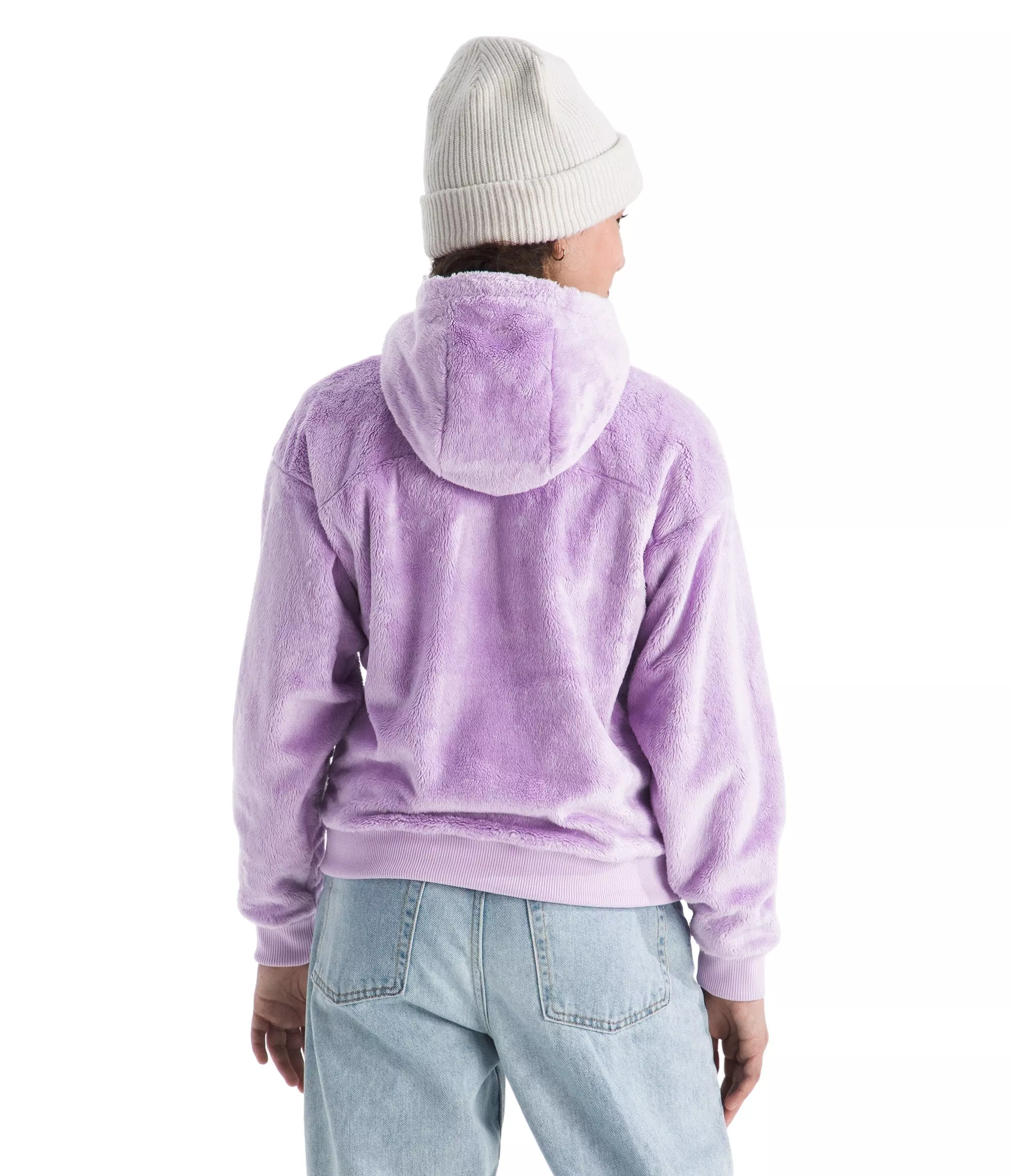 The North Face Big Girls' Osito Full-Zip Hooded Jacket - Purple - PURPLE