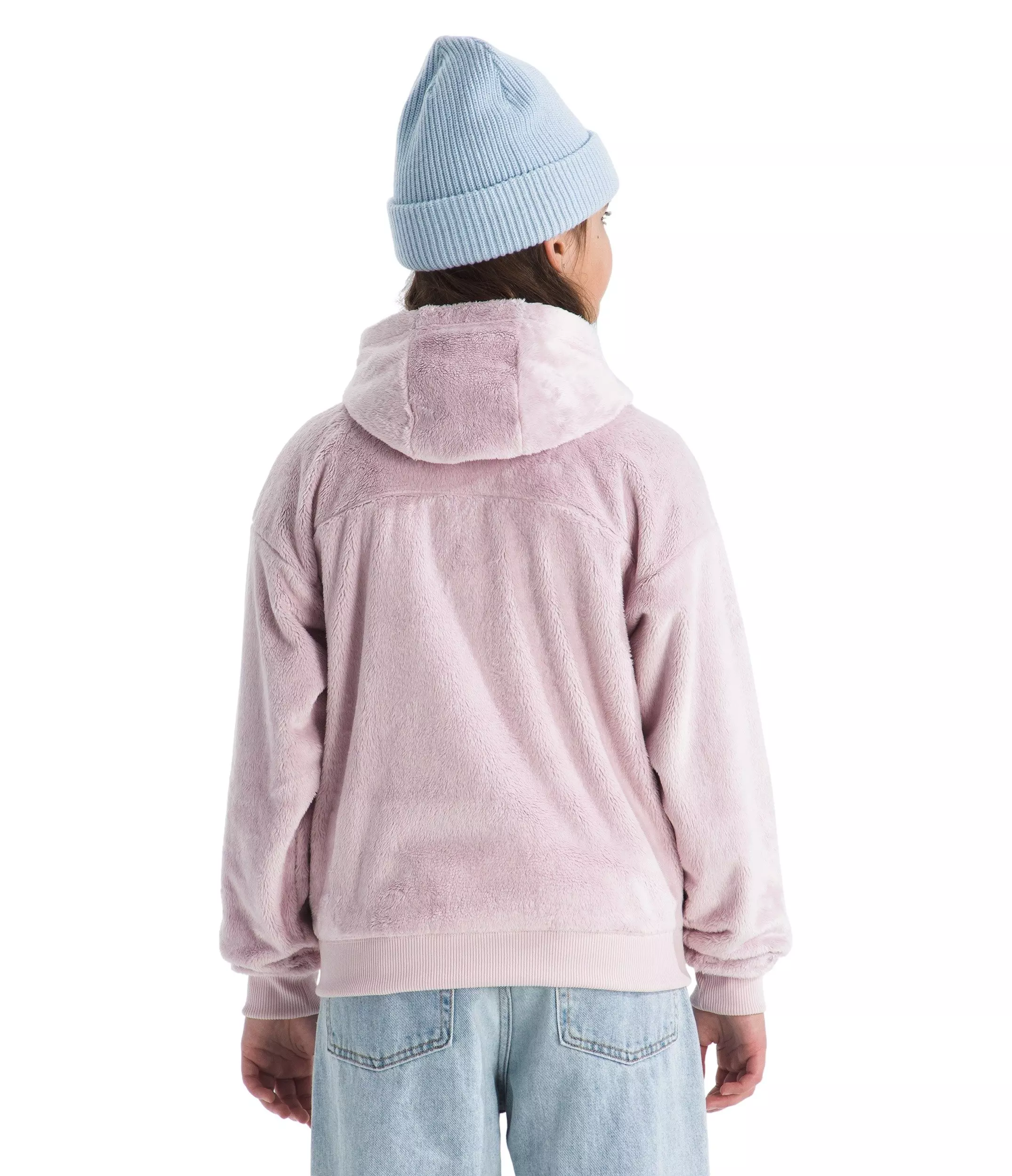 The North Face Big Girls' Osito Full-Zip Hooded Jacket - Pink - PINK