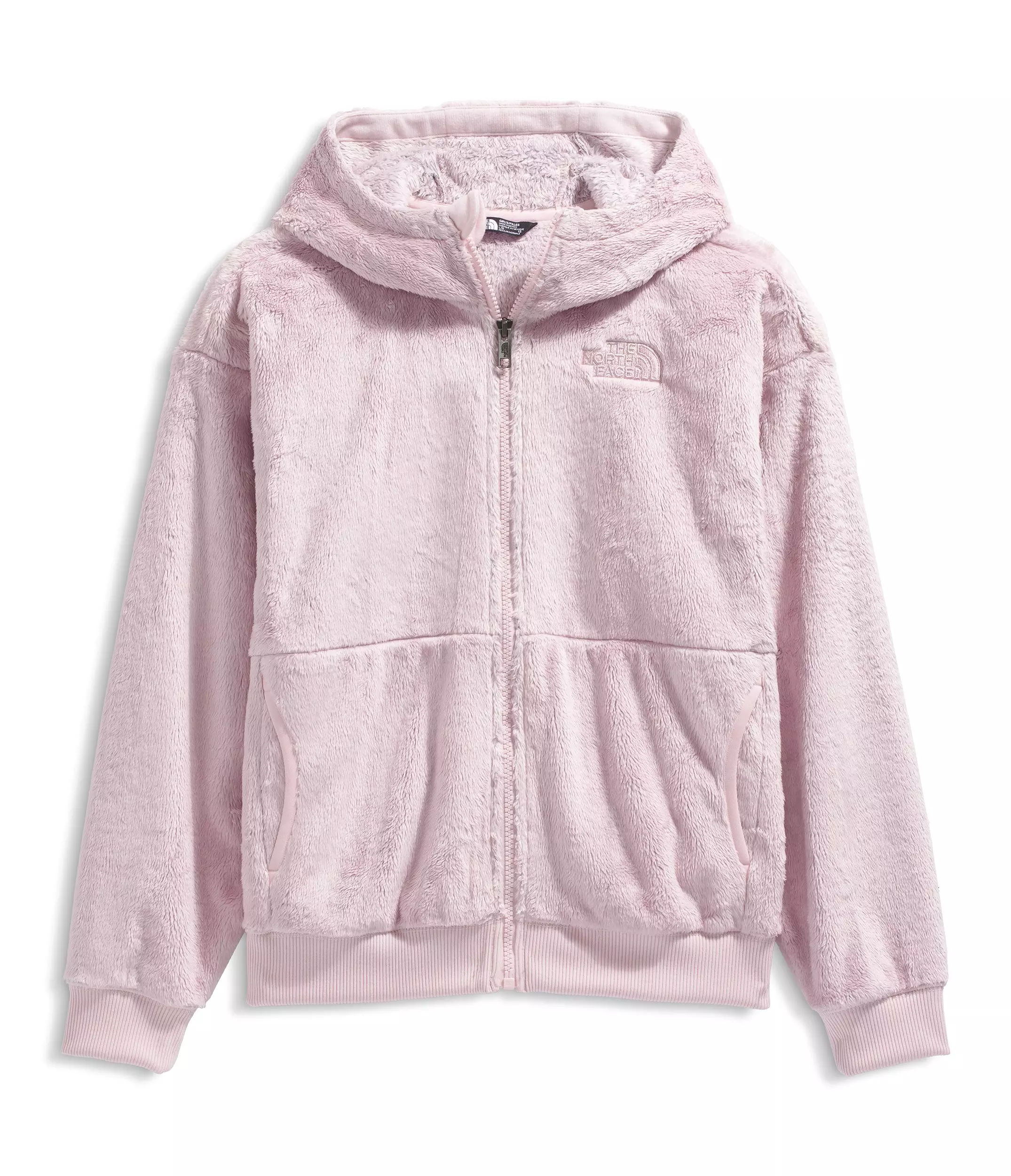 The North Face Big Girls' Osito Full-Zip Hooded Jacket - Pink - PINK
