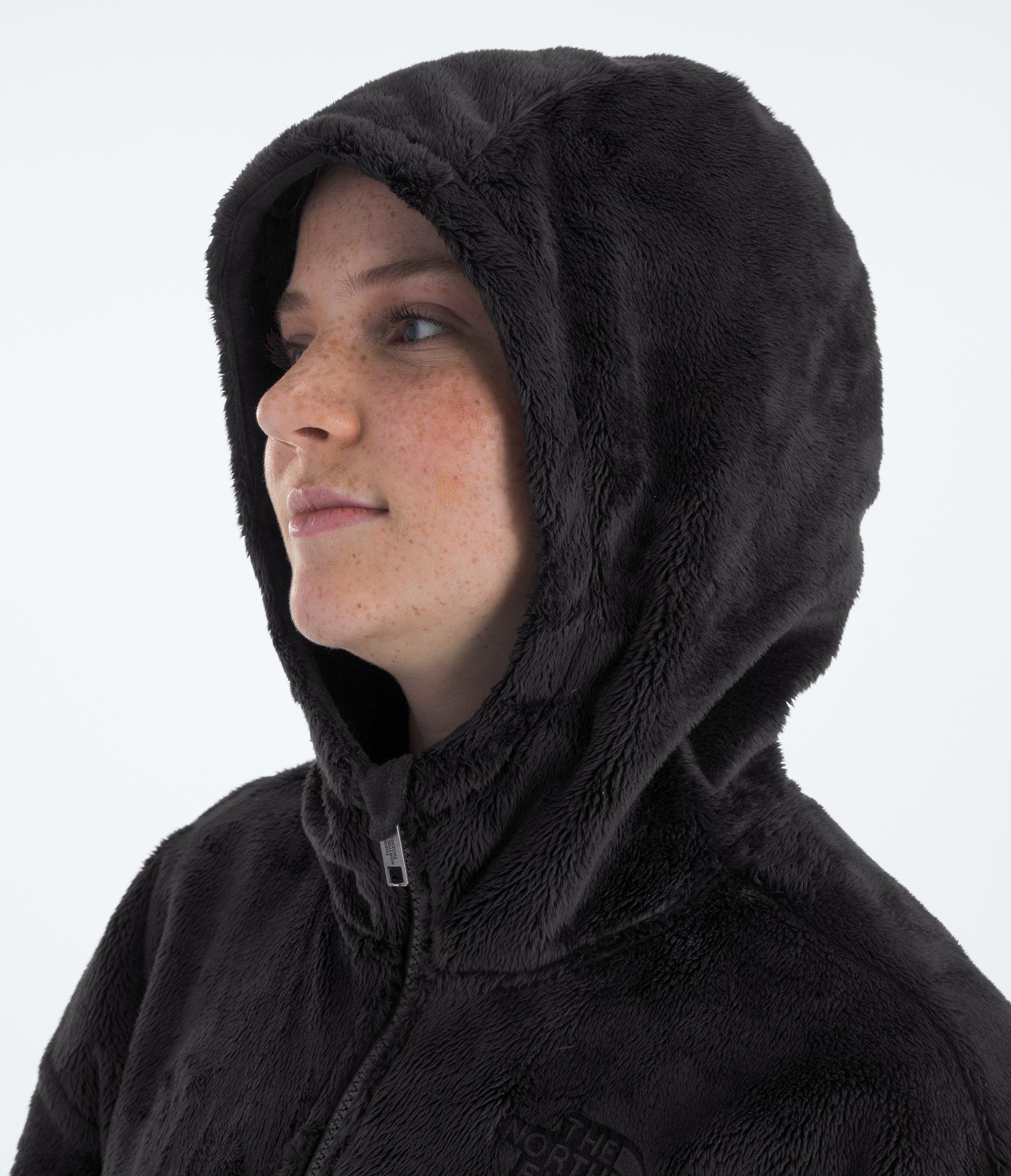The North Face Osito Full-Zip Big Girls' Black Hooded Jacket