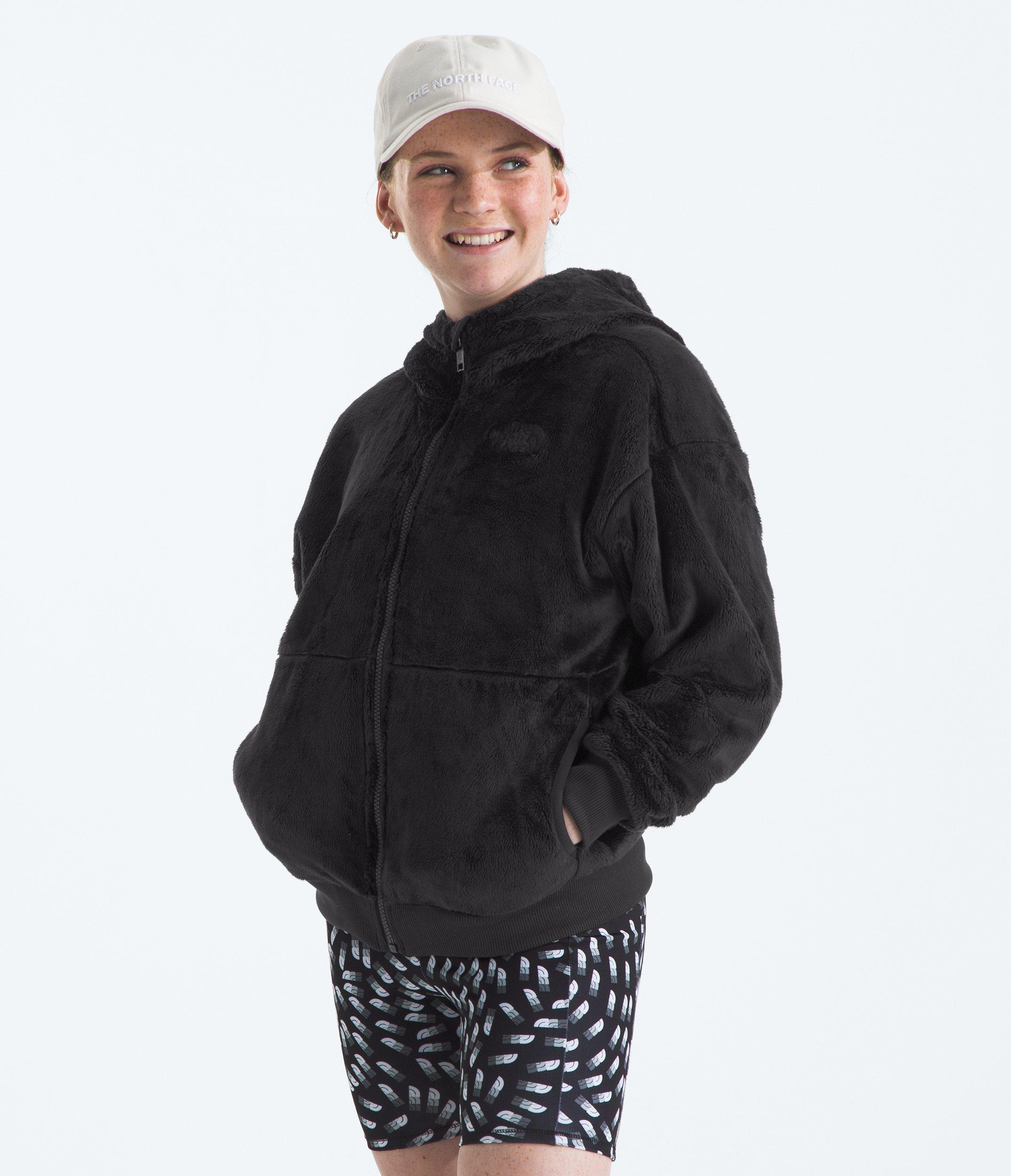 The North Face Osito Full-Zip Big Girls' Black Hooded Jacket