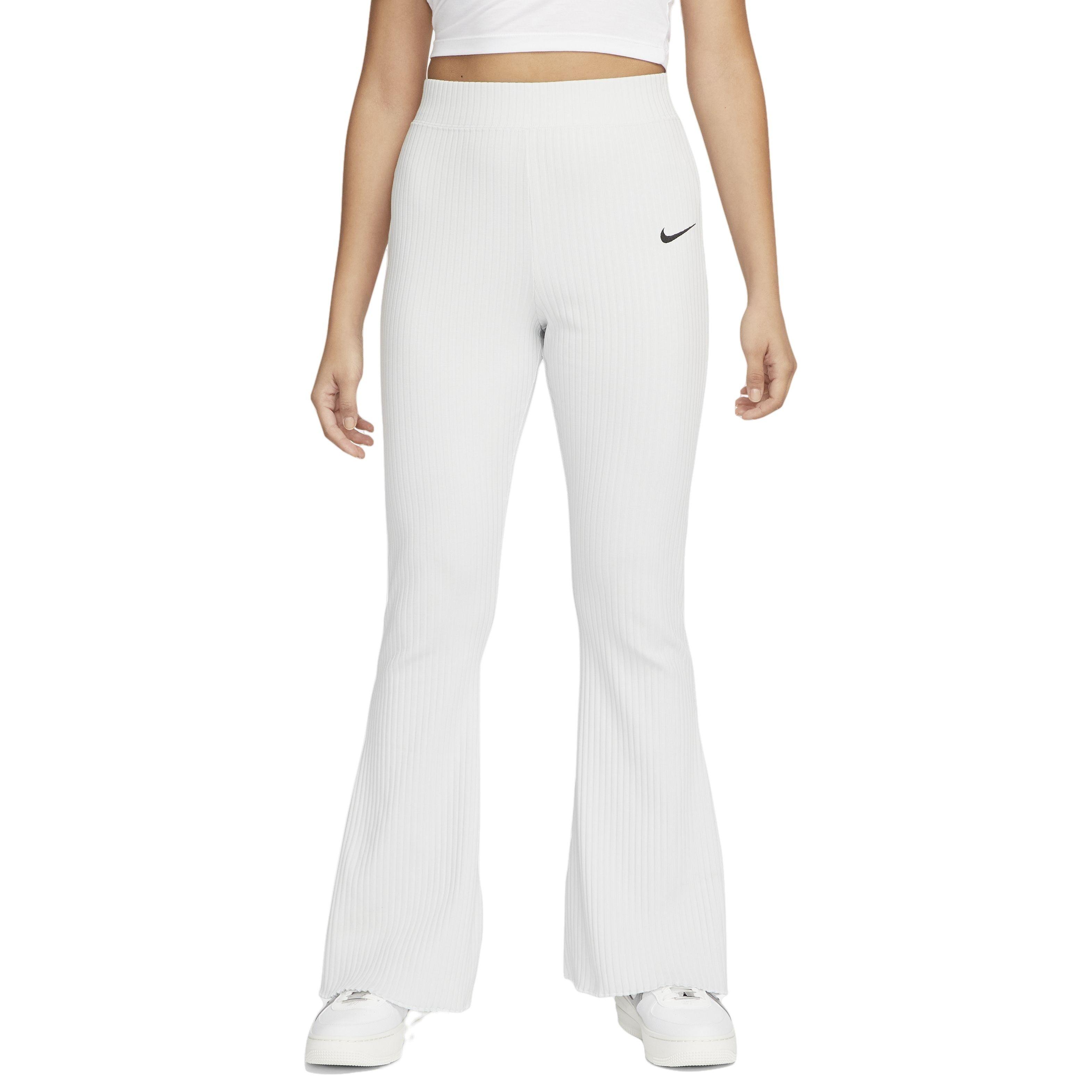 Nike Women's Sportswear High-Waisted Ribbed Jersey Pants - PHOTON DUST Thumbnail View 1