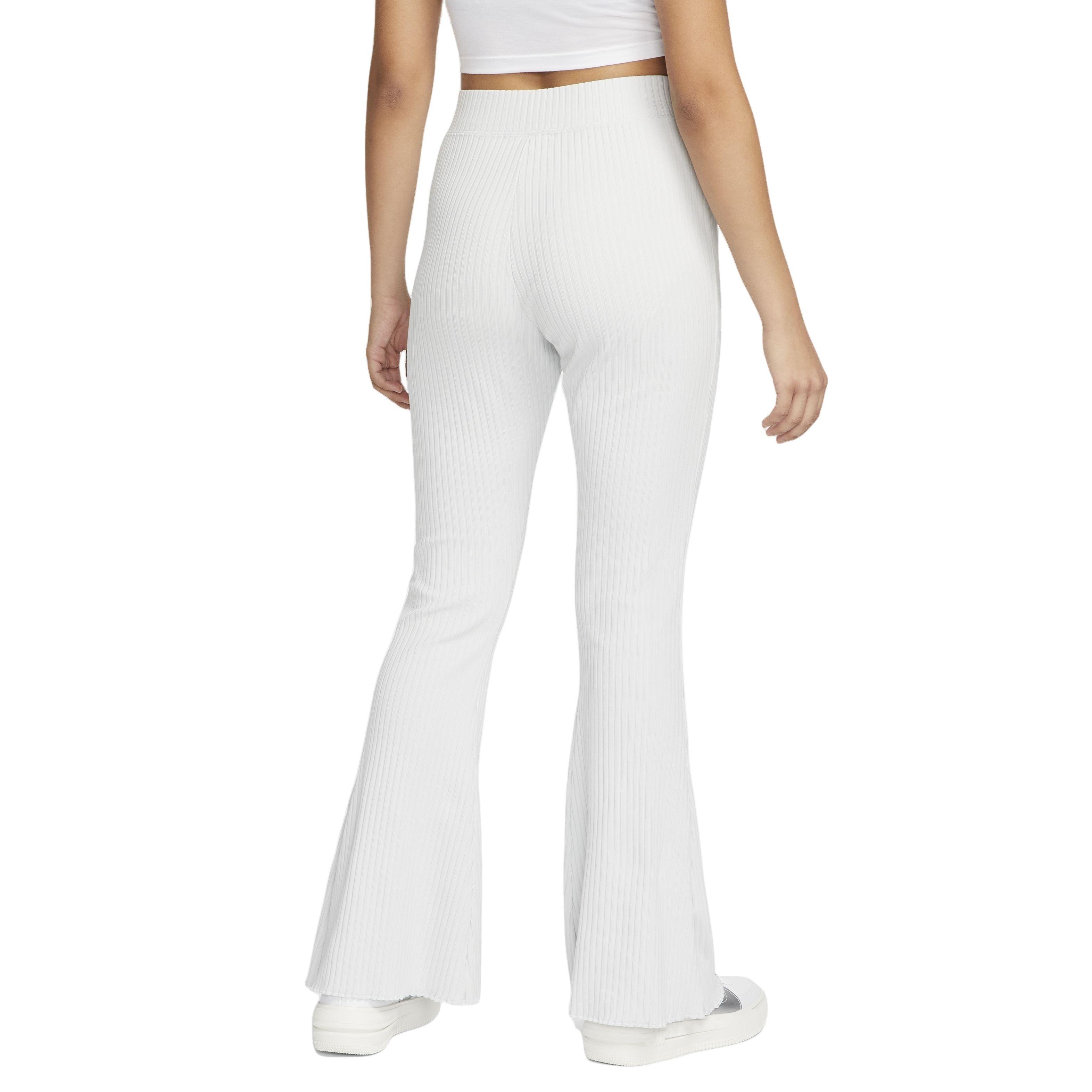 Nike Women's Sportswear High-Waisted Ribbed Jersey Pants - PHOTON DUST Thumbnail View 2