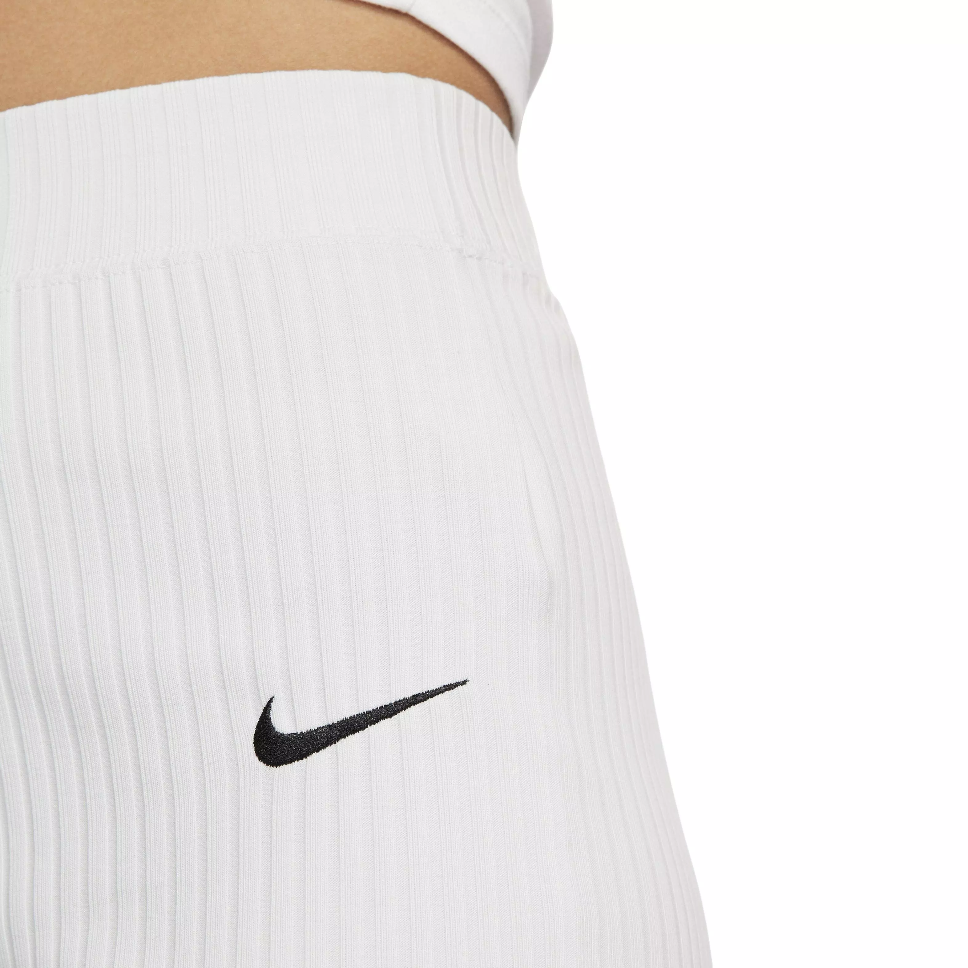 Nike Women's Sportswear High-Waisted Ribbed Jersey Pants - PHOTON DUST