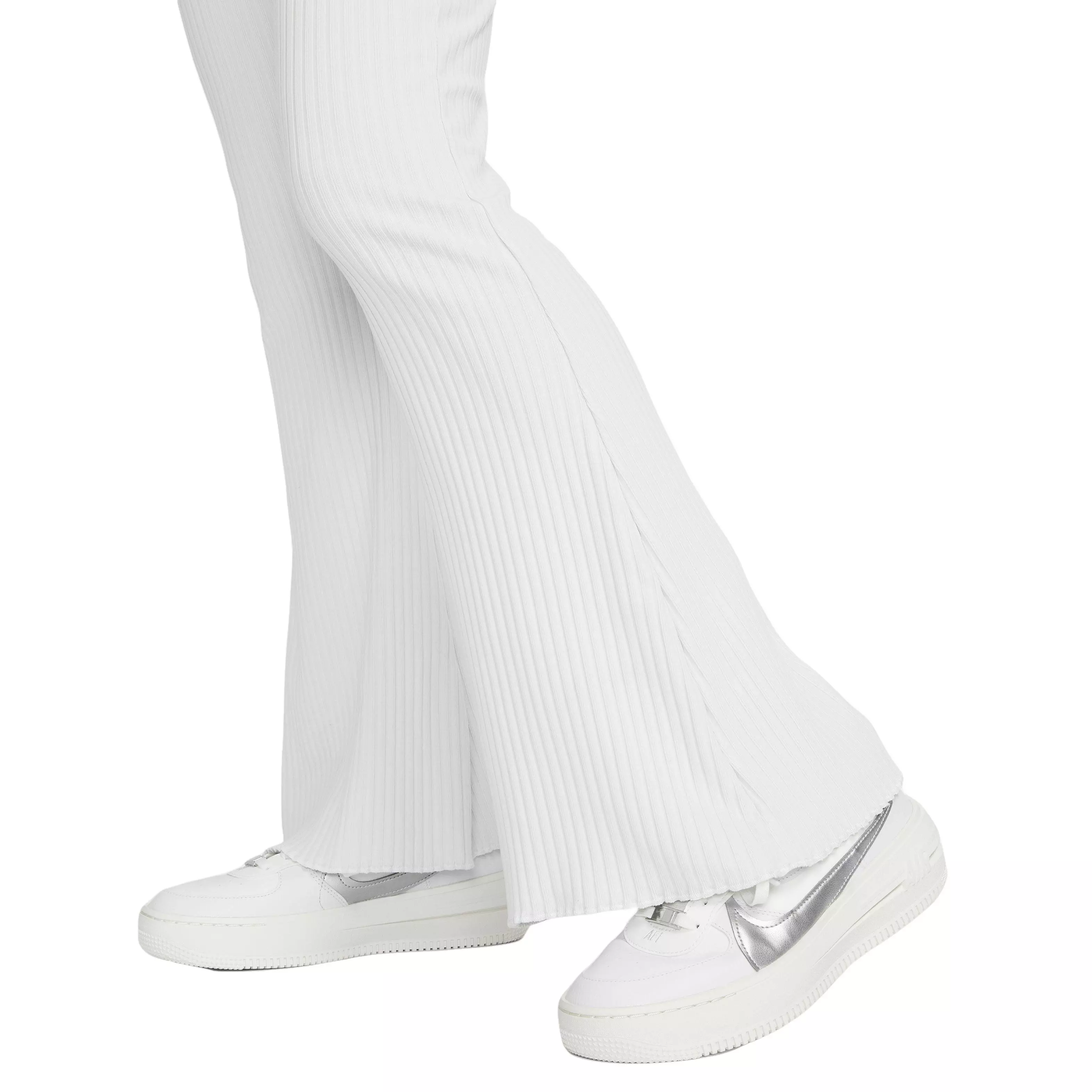 Nike Women's Sportswear High-Waisted Ribbed Jersey Pants - PHOTON DUST