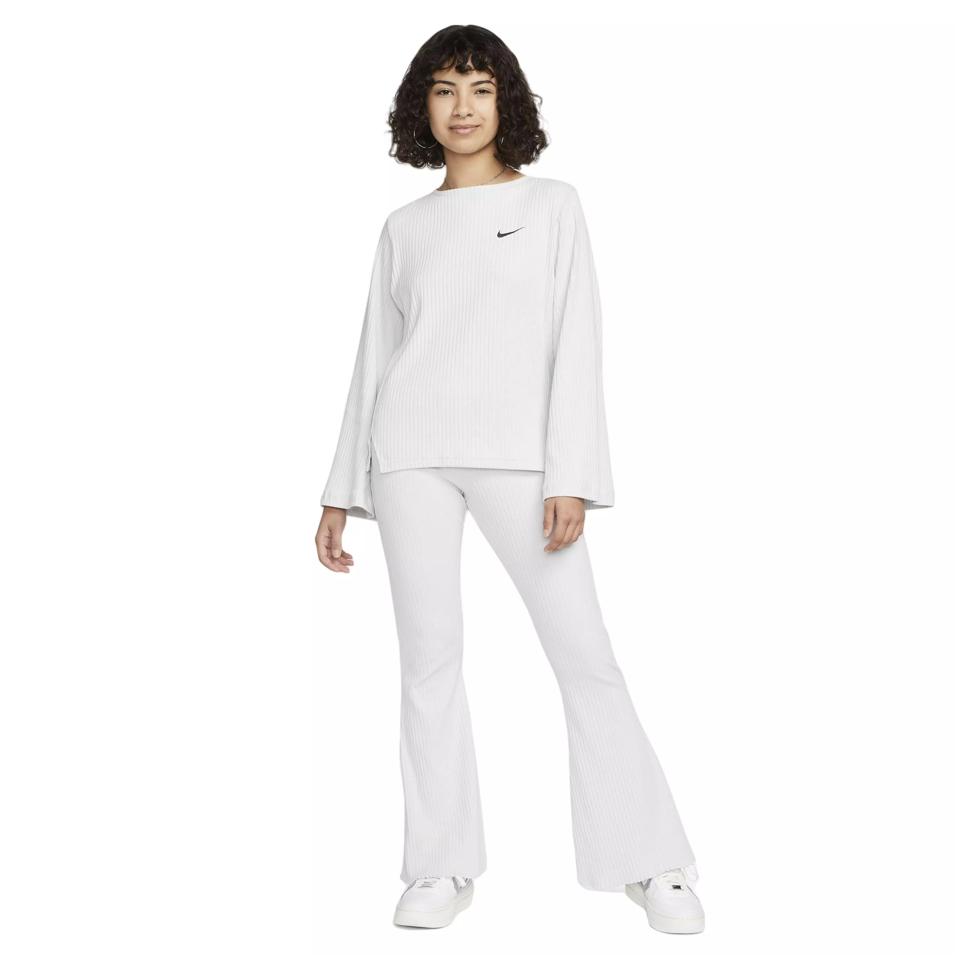 Nike Women's Sportswear High-Waisted Ribbed Jersey Pants - PHOTON DUST