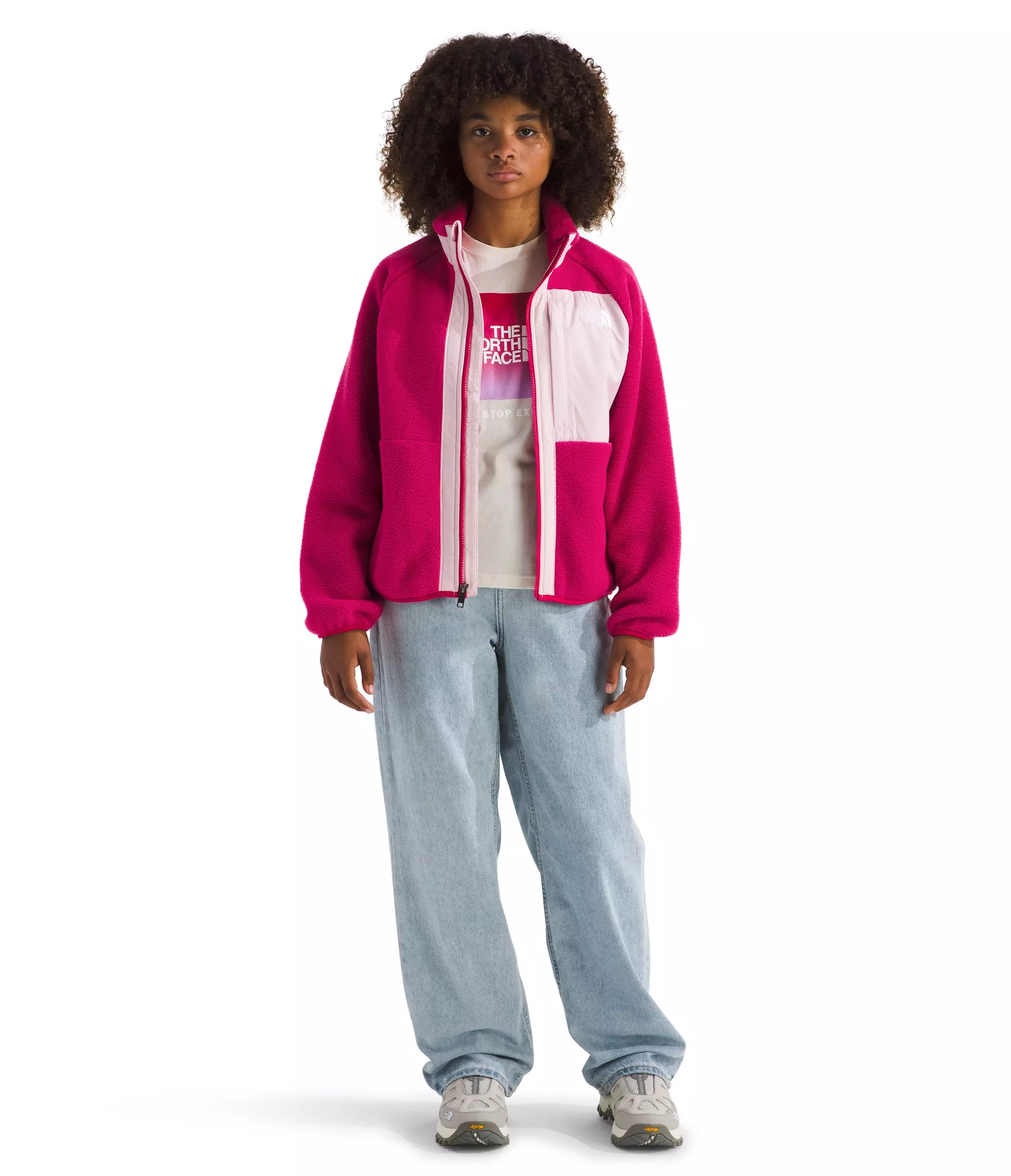 The North Face Big Girls' Yumiori Full-Zip Jacket - Red - RED