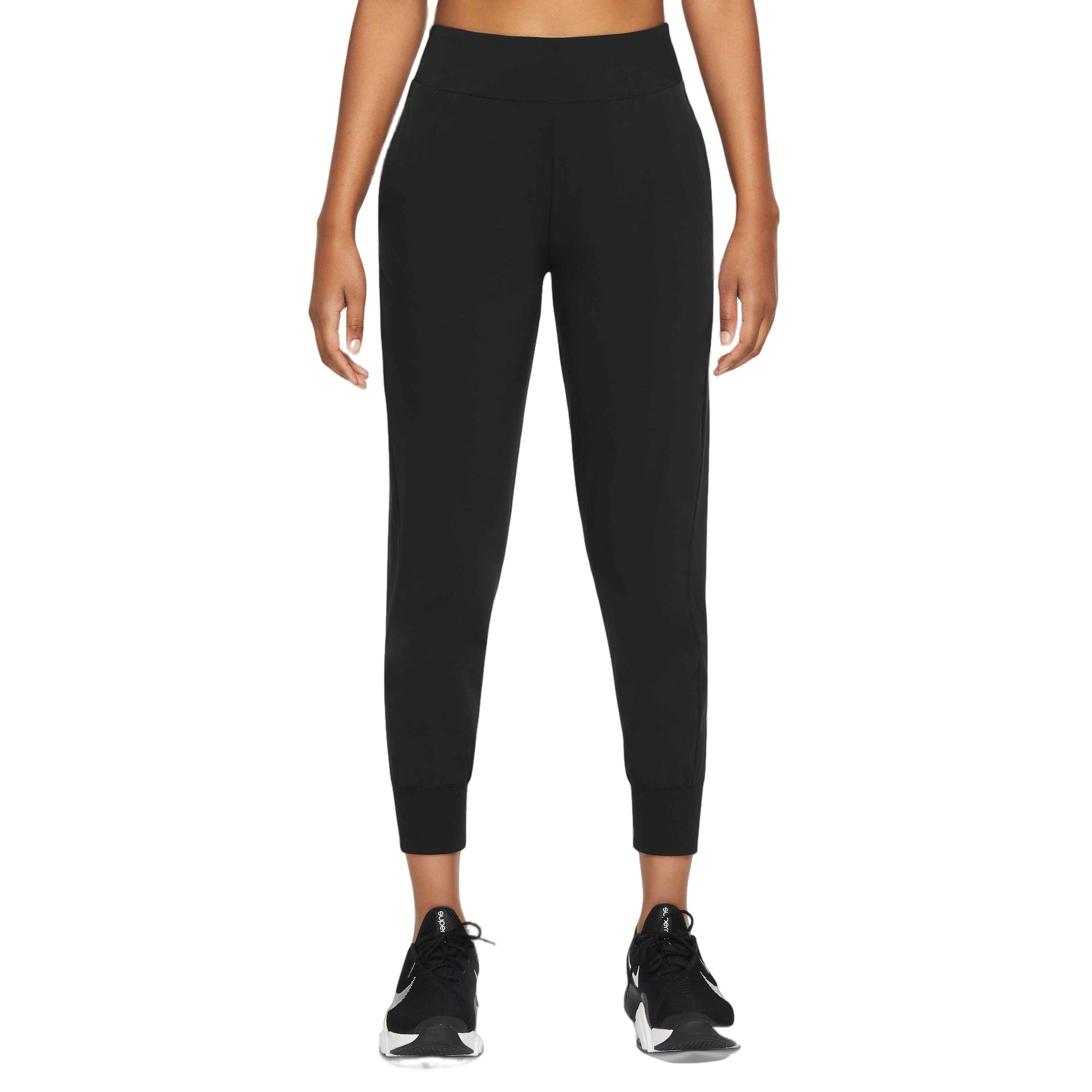 Nike Women's Dri-FIT Bliss Mid-Rise 7/8 Joggers - BLACK Thumbnail View 1
