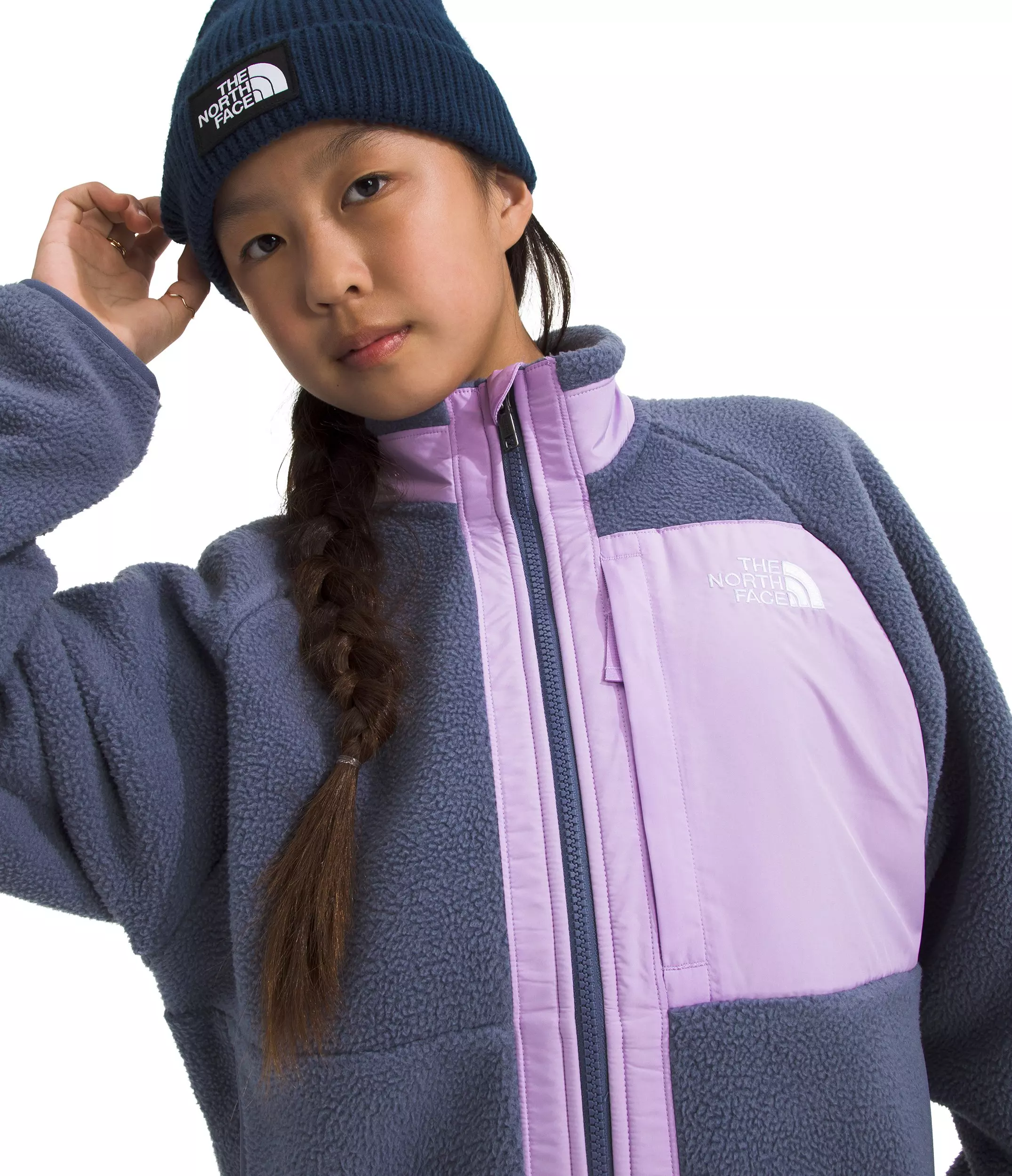 The North Face Big Girls' Yumiori Full-Zip Jacket - Dark Purple - DARK PURPLE