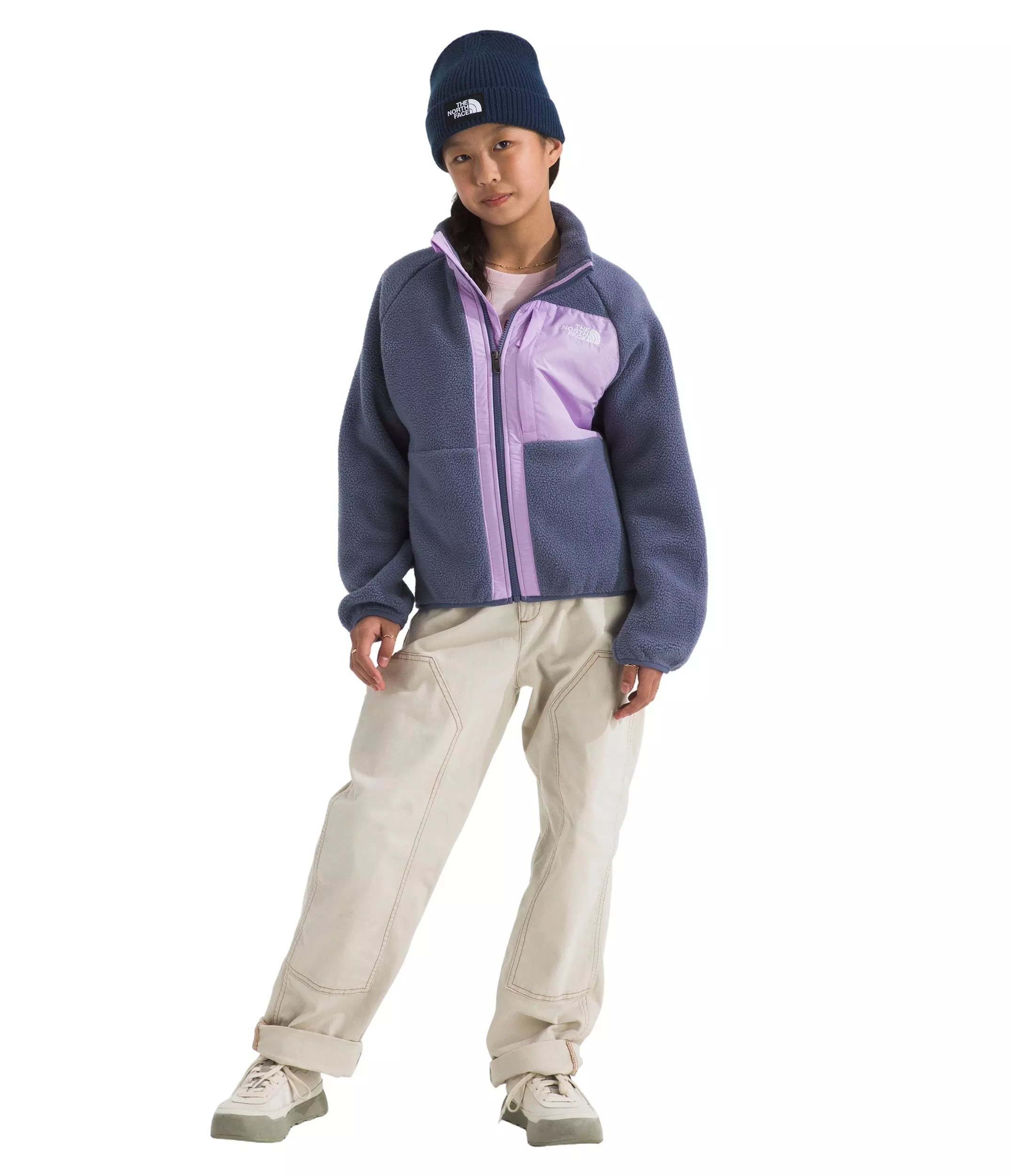 The North Face Big Girls' Yumiori Full-Zip Jacket - Dark Purple - DARK PURPLE