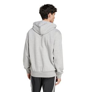adidas Men's Essentials Feelcozy Fleece Hoodie - Grey/Black
