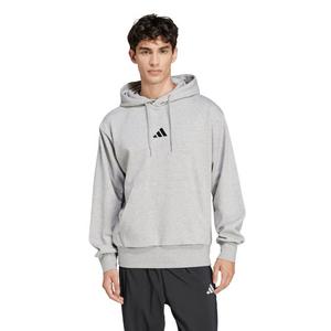 adidas Men's Essentials Feelcozy Fleece Hoodie - Grey/Black