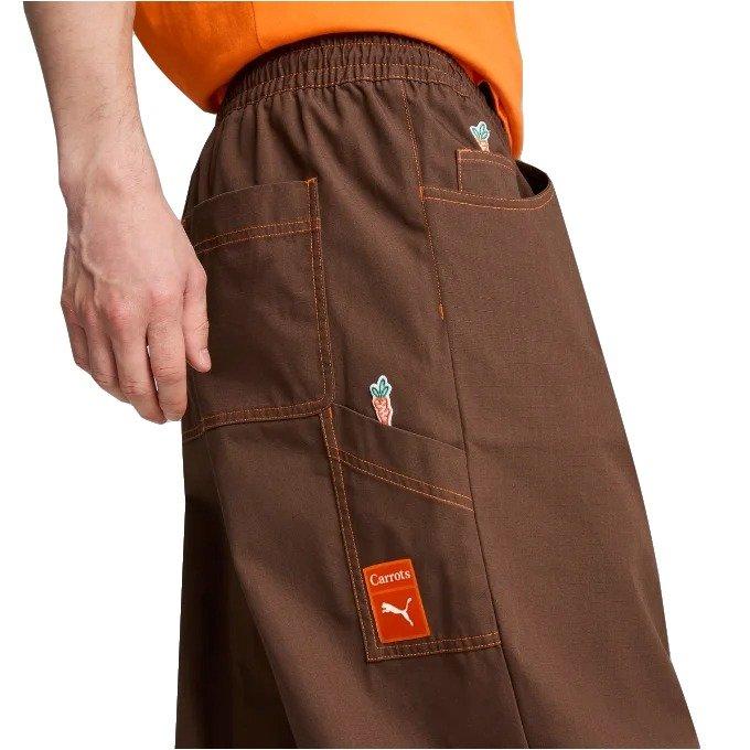 PUMA Men's PUMA x Carrots Cargo Pants - Brown - BROWN Thumbnail View 3