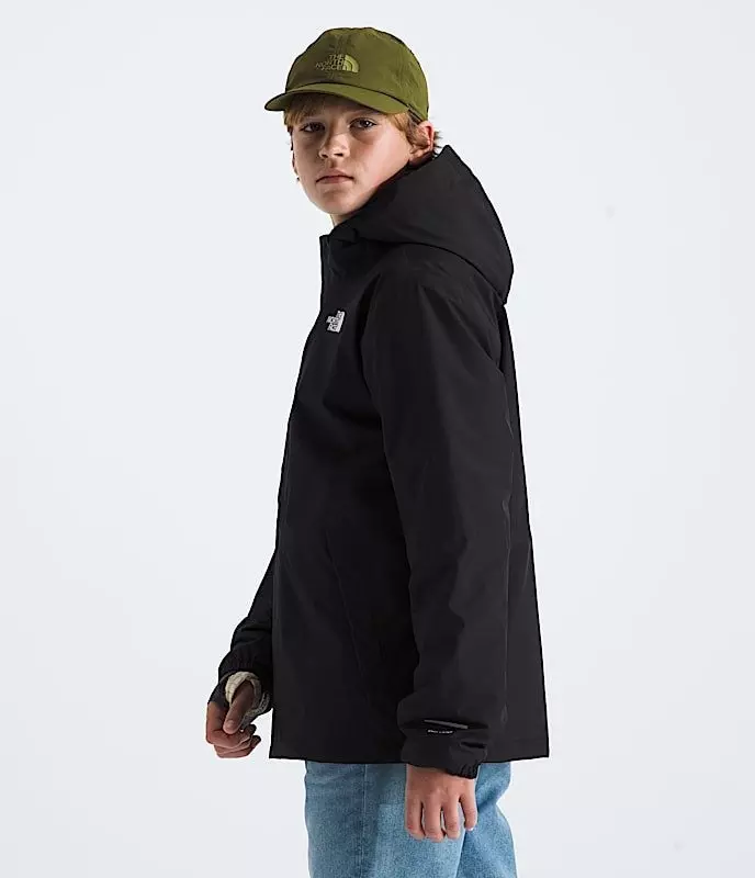 The North Face Big Boys' Warm Antora Rain Jacket - Black - BLACK