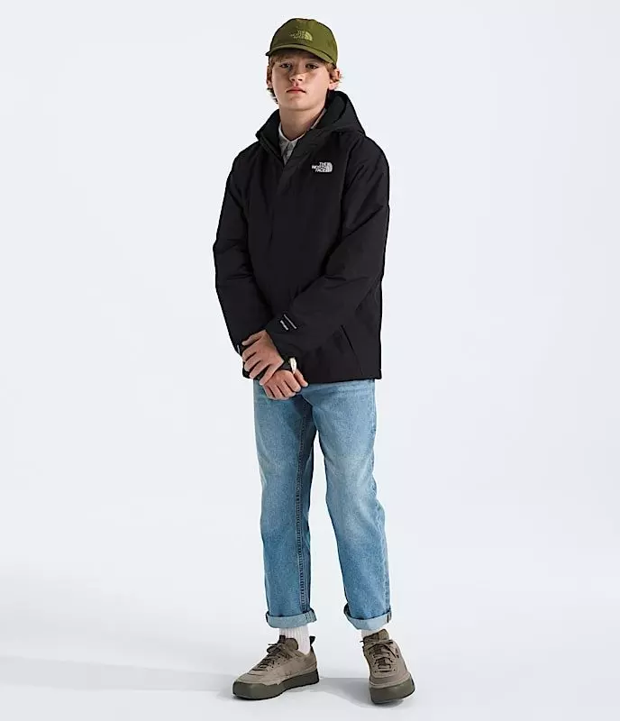 The North Face Big Boys' Warm Antora Rain Jacket - Black - BLACK