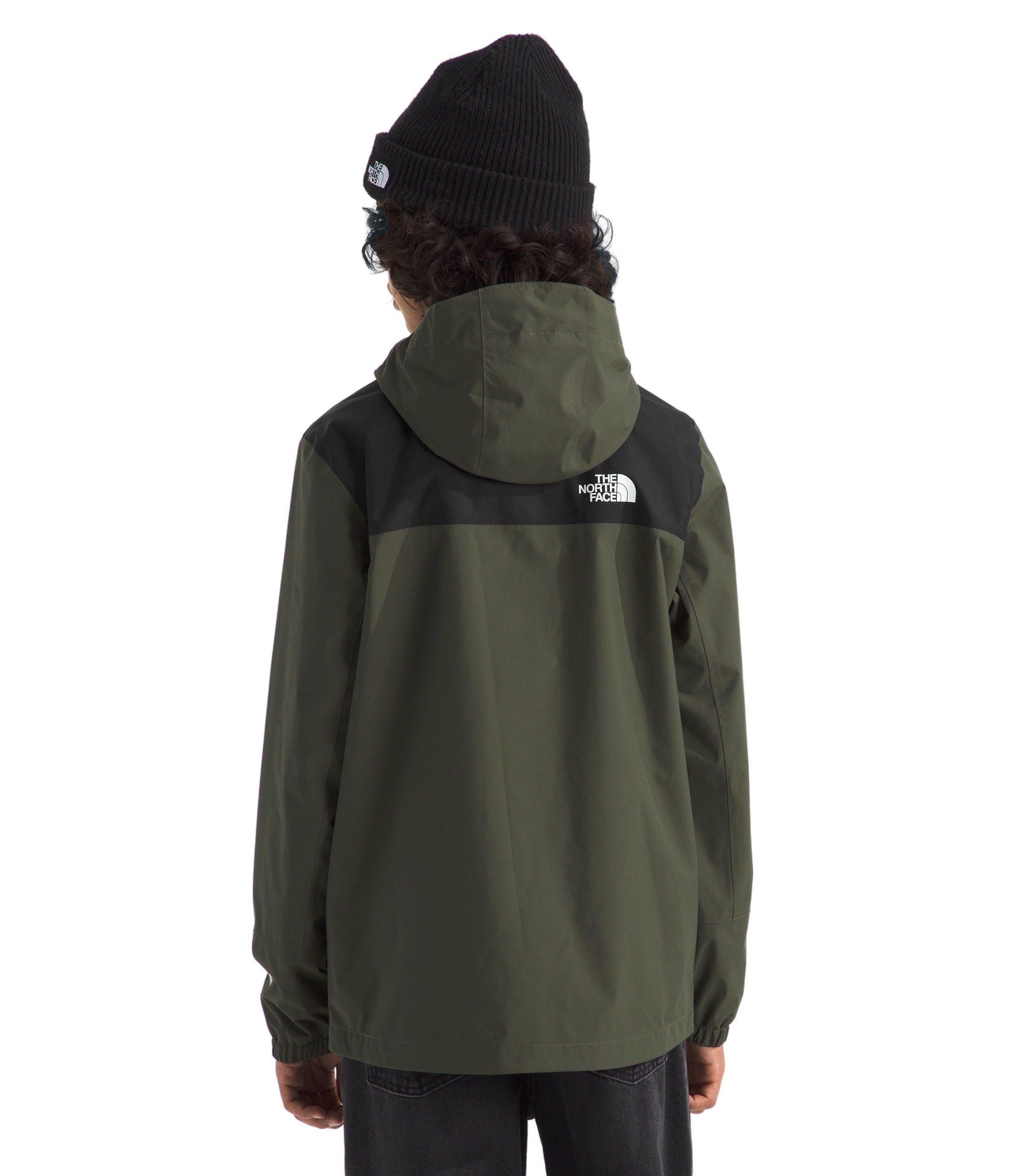 The North Face Antora Big Kids' Dark Green Rain Jacket