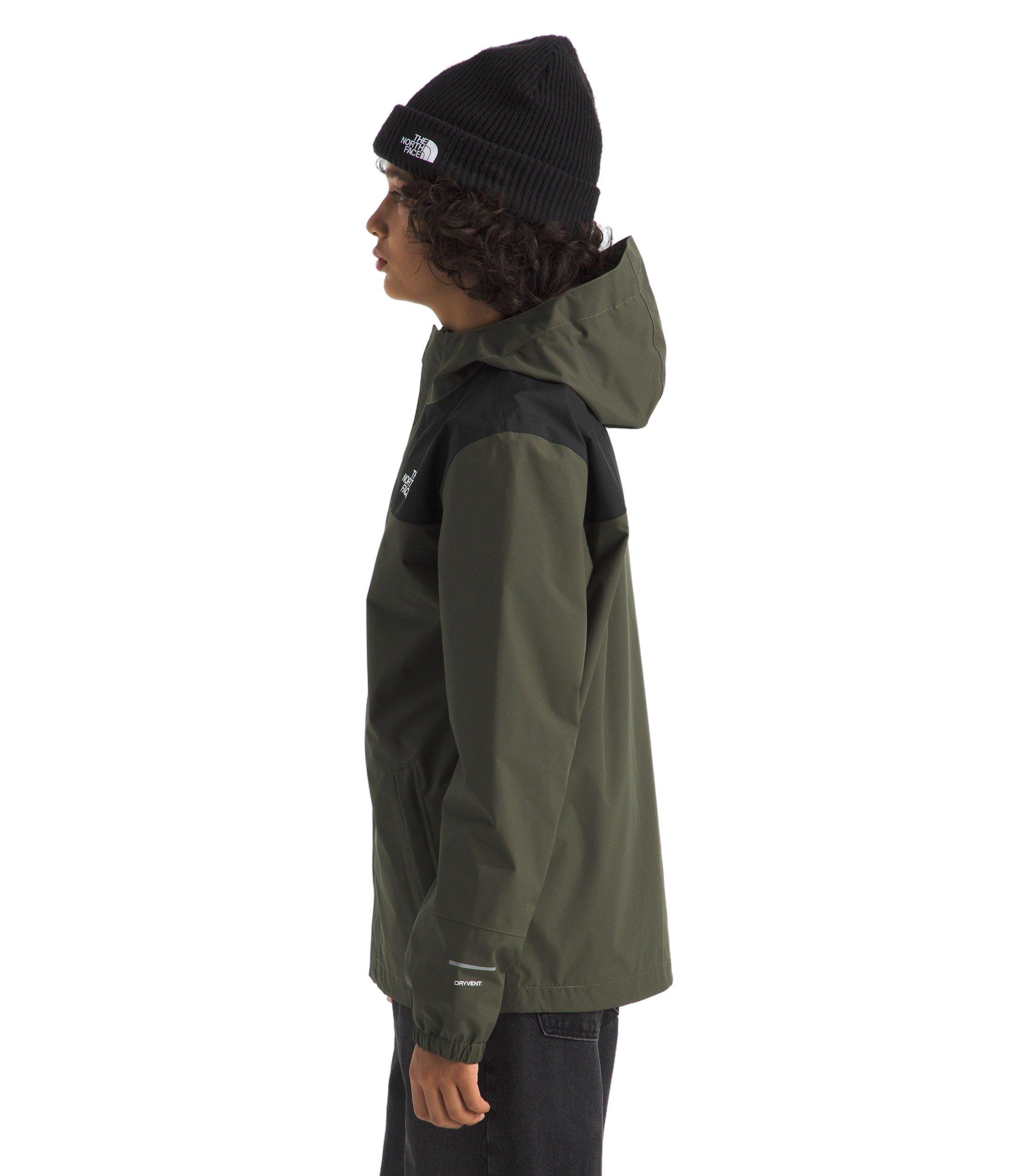 The North Face Antora Big Kids' Dark Green Rain Jacket