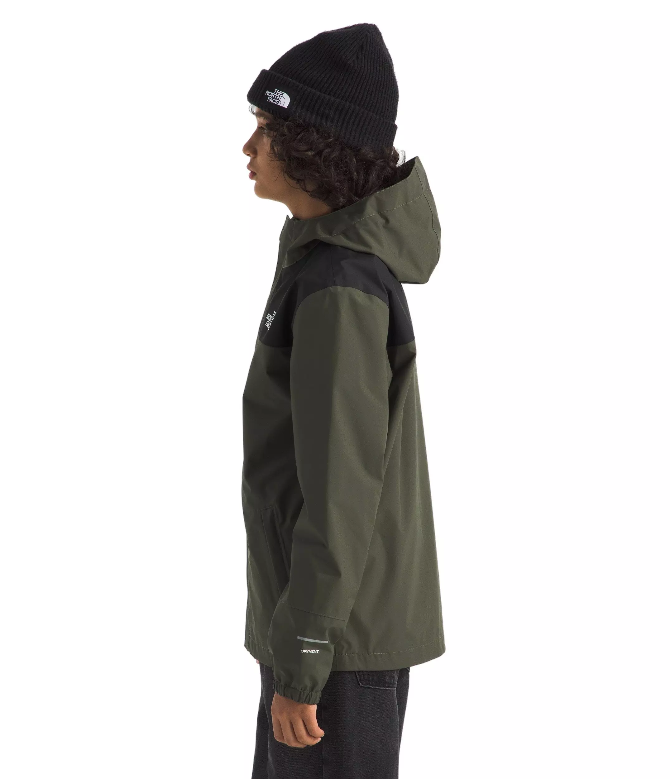 The North Face Big Kids' Antora Rain Jacket - Dark Green - DARK GREEN