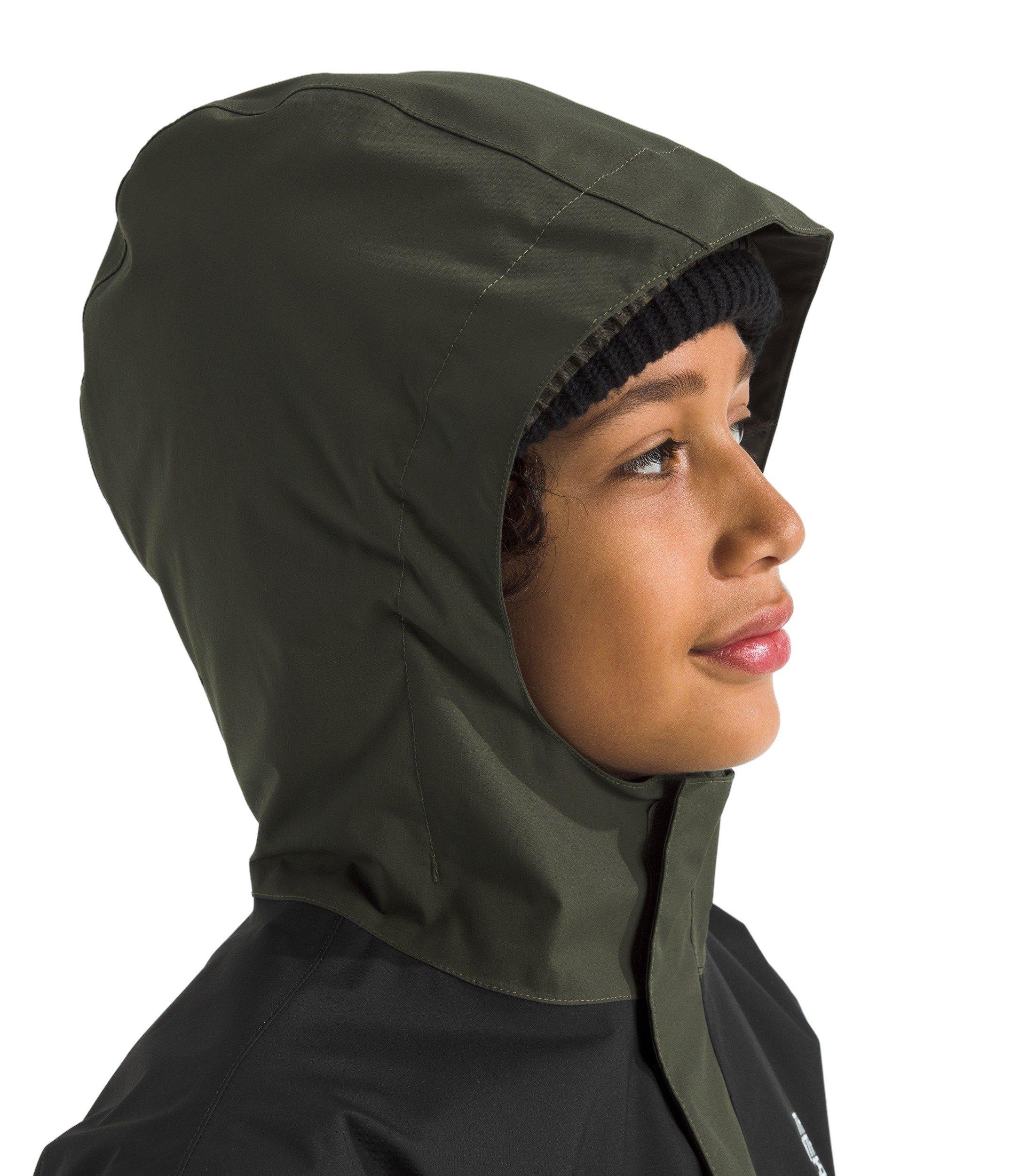 The North Face Antora Big Kids' Dark Green Rain Jacket