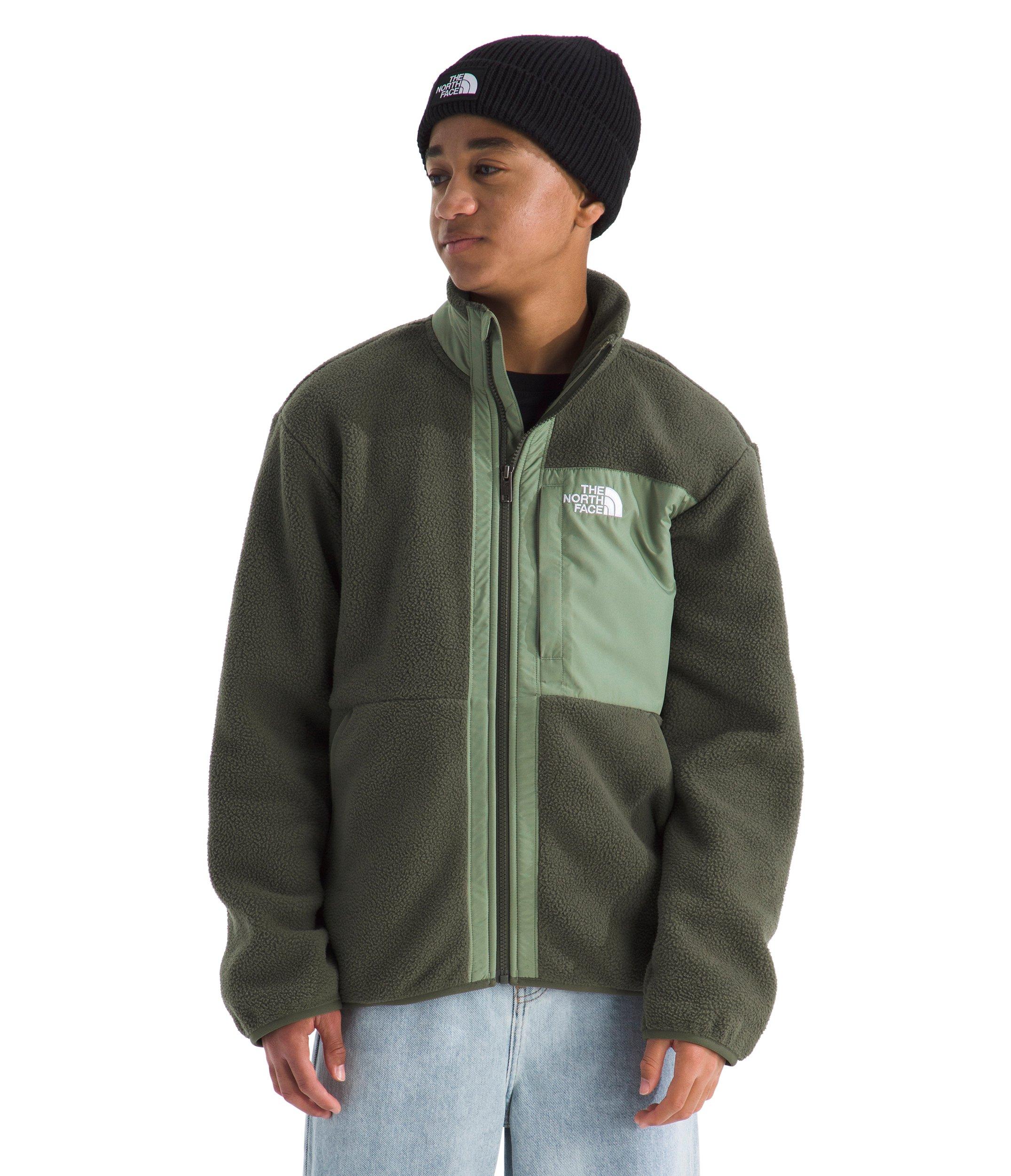 The North Face Yumiori Big Boys' Dark Green Full-Zip Jacket