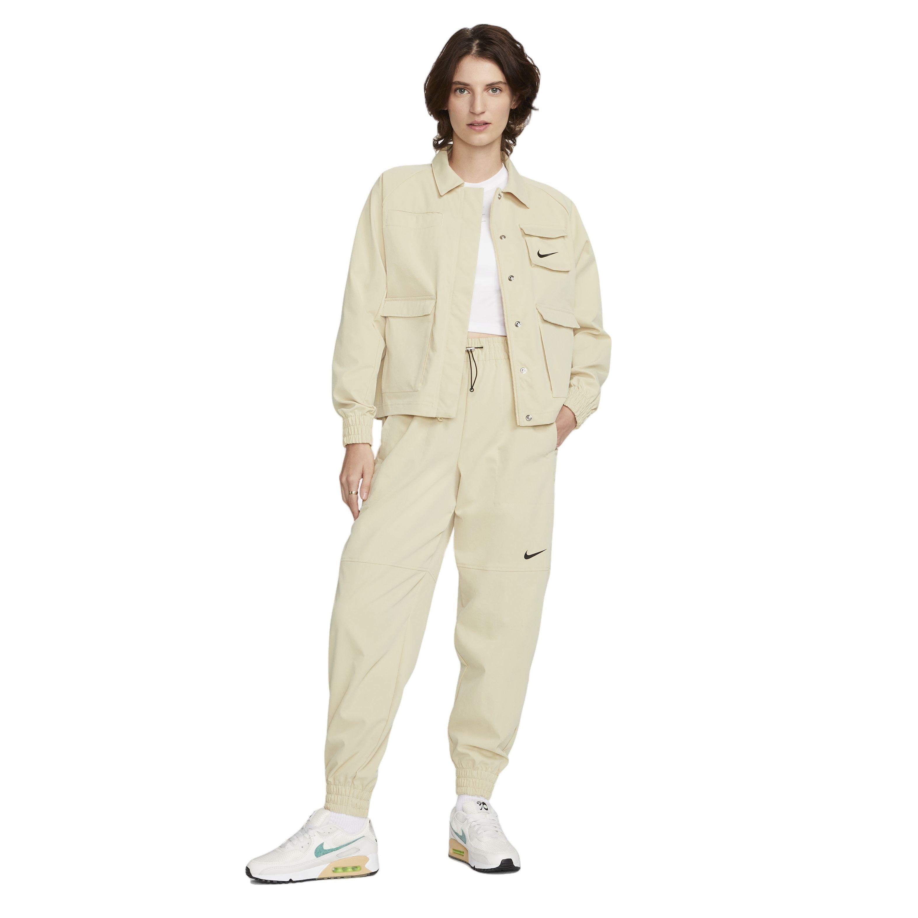 Nike Women's Sportswear Swoosh Woven Pants - GOLD Thumbnail View 7