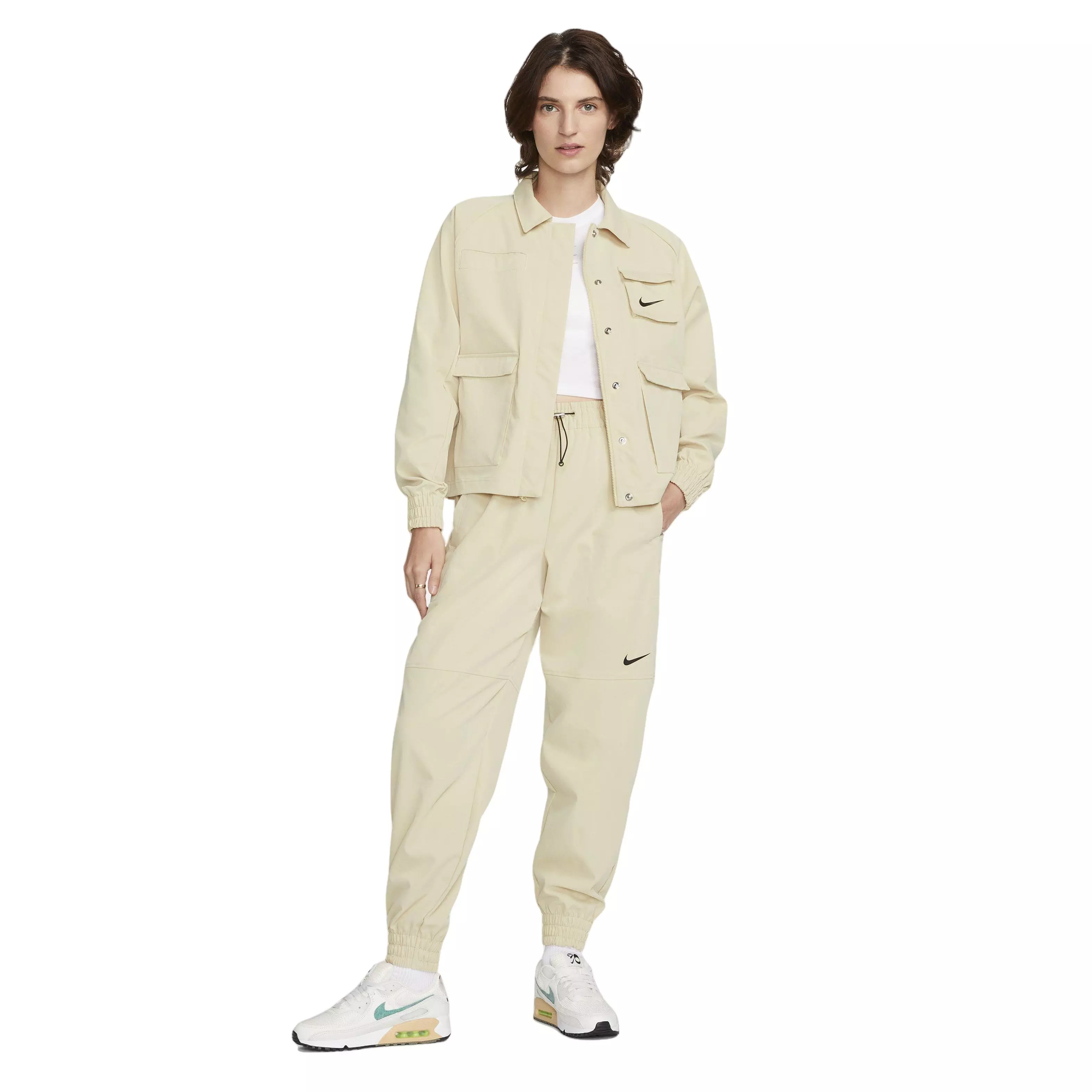 Nike Women's Sportswear Swoosh Woven Pants - GOLD