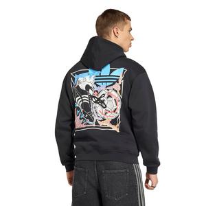adidas Originals Men's Archive Anime Football Hoodie - Black