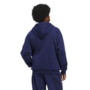 adidas Men's Anthony Edwards Foundation Full-Zip Hooded Jacket - Dark Blue
