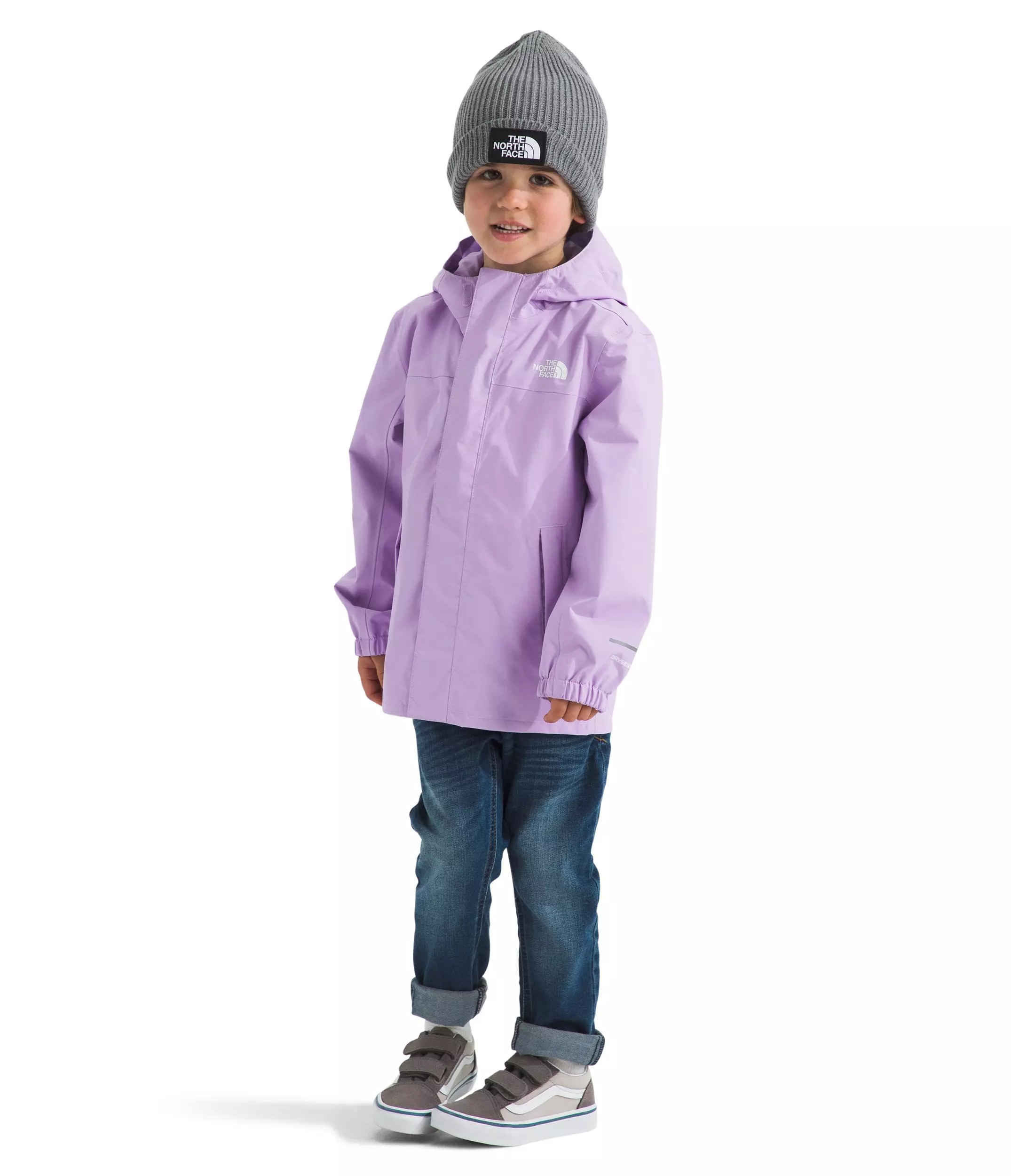 The North Face Little Girls' Antora Rain Jacket - Purple - PURPLE