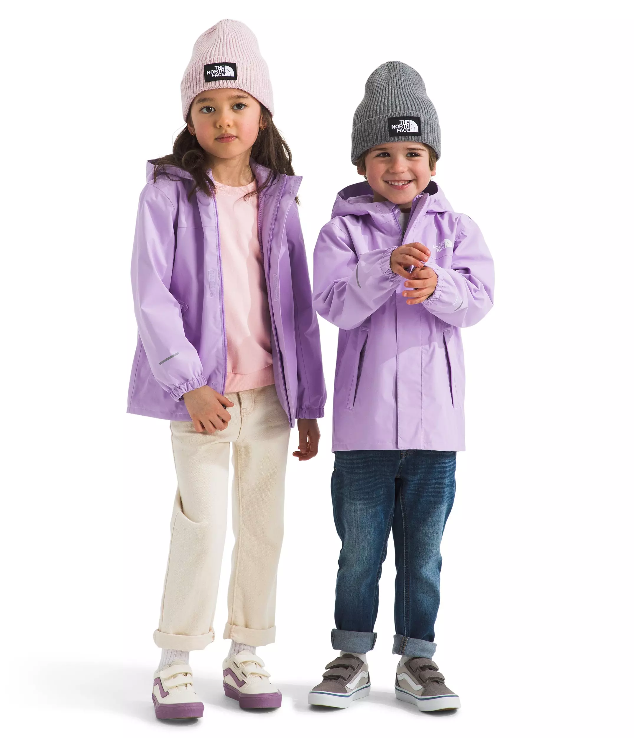 The North Face Little Girls' Antora Rain Jacket - Purple - PURPLE