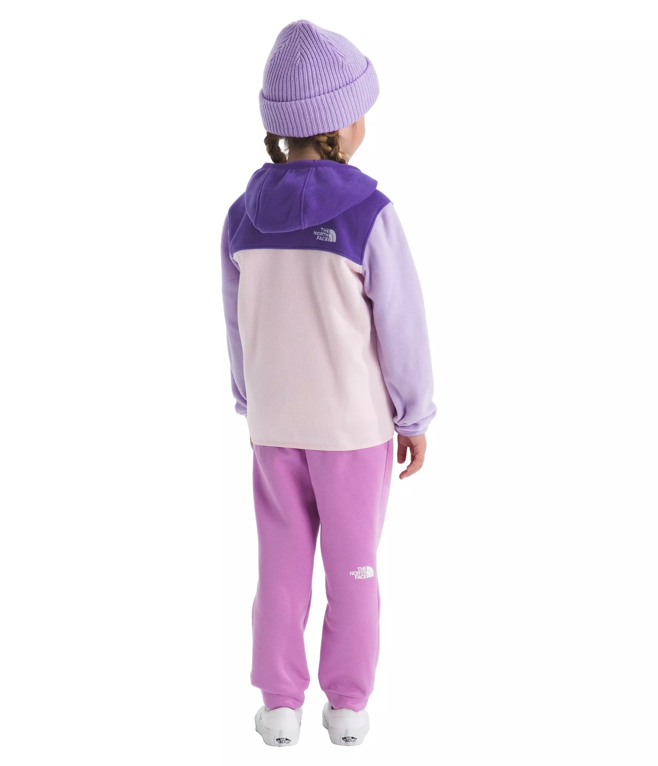 The North Face Little Kids' Glacier Full Zip Hooded Jacket - Purple - PURPLE