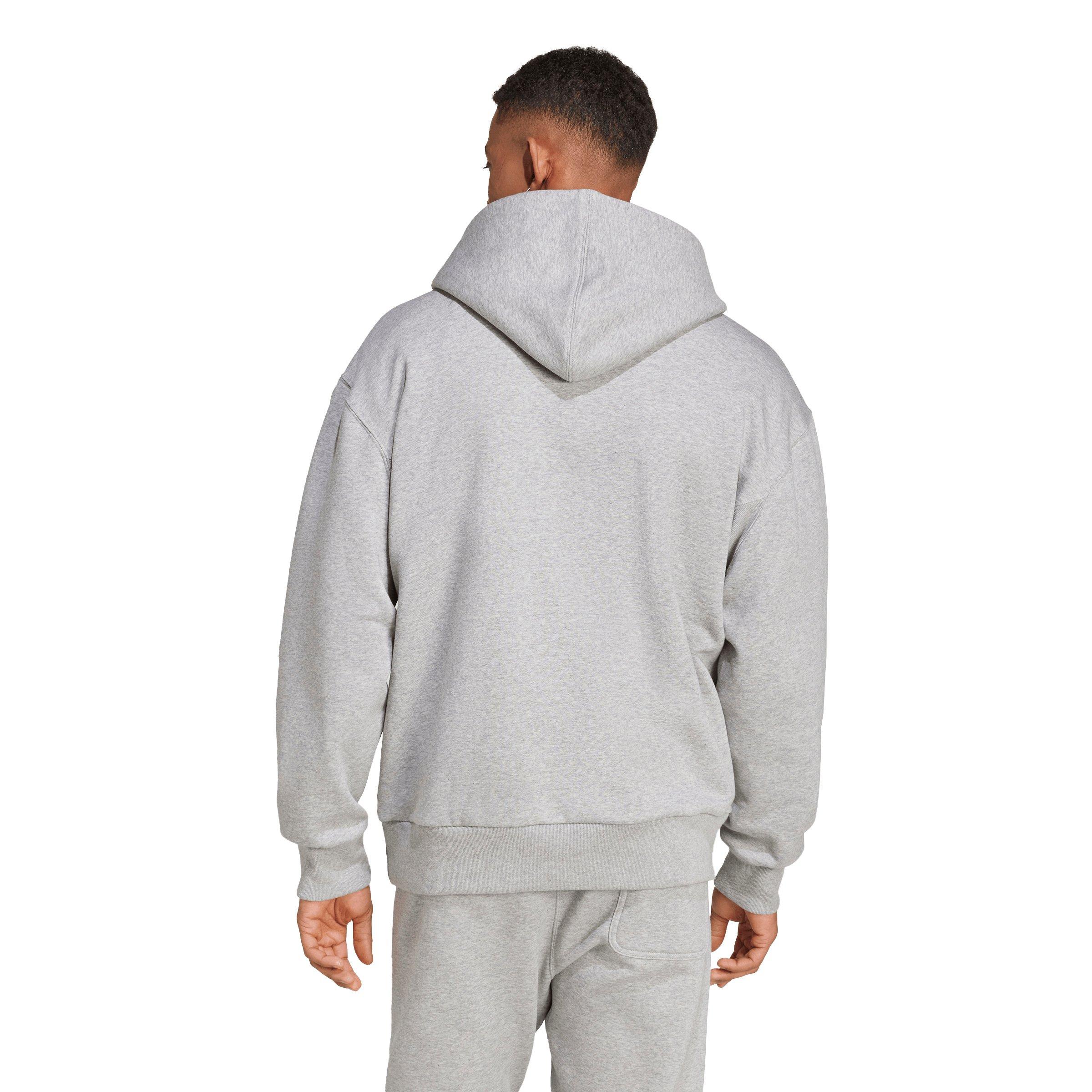 adidas Men's ALL SZN Fleece Hoodie - Grey - GREY Thumbnail View 2