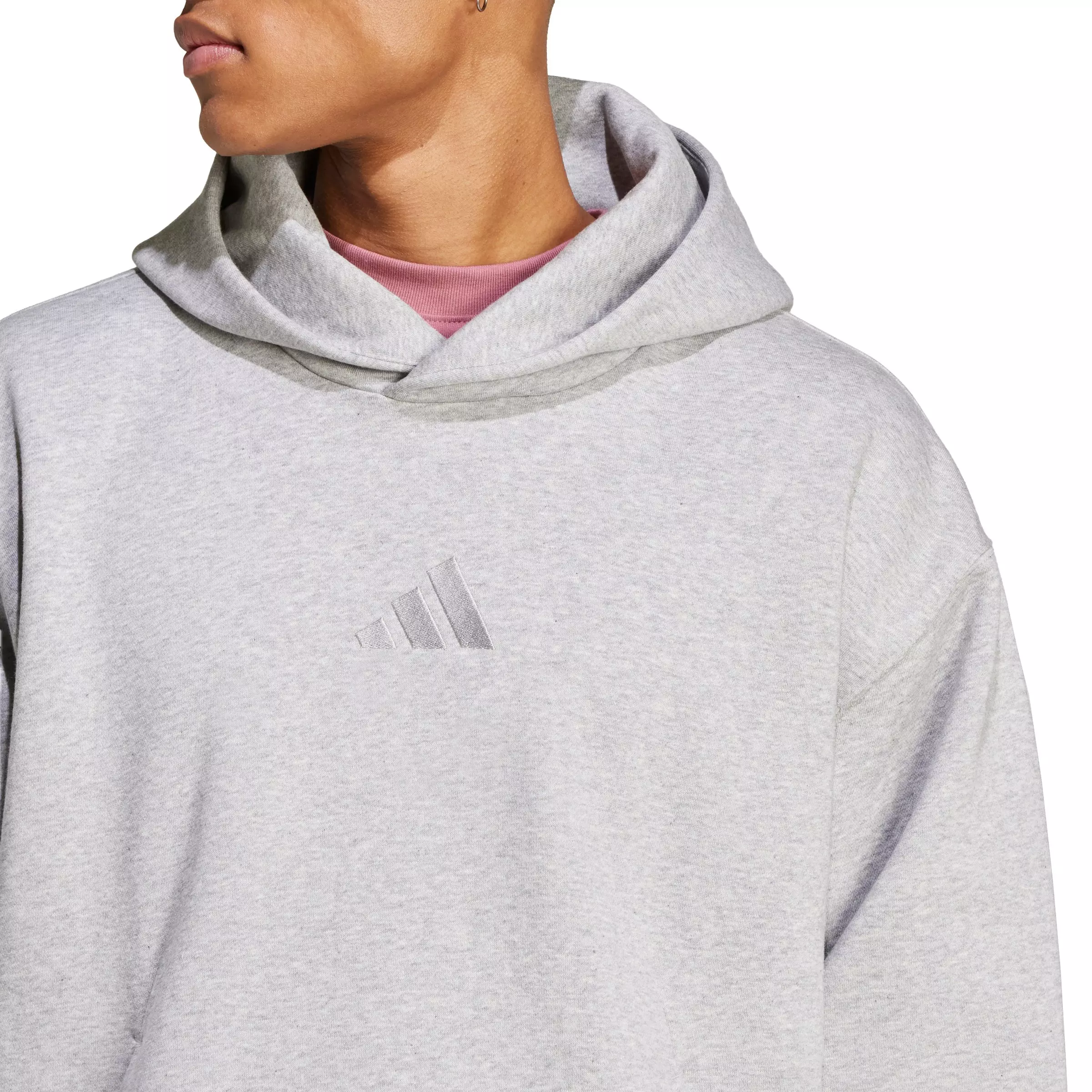 adidas Men's ALL SZN Fleece Hoodie - Grey - GREY