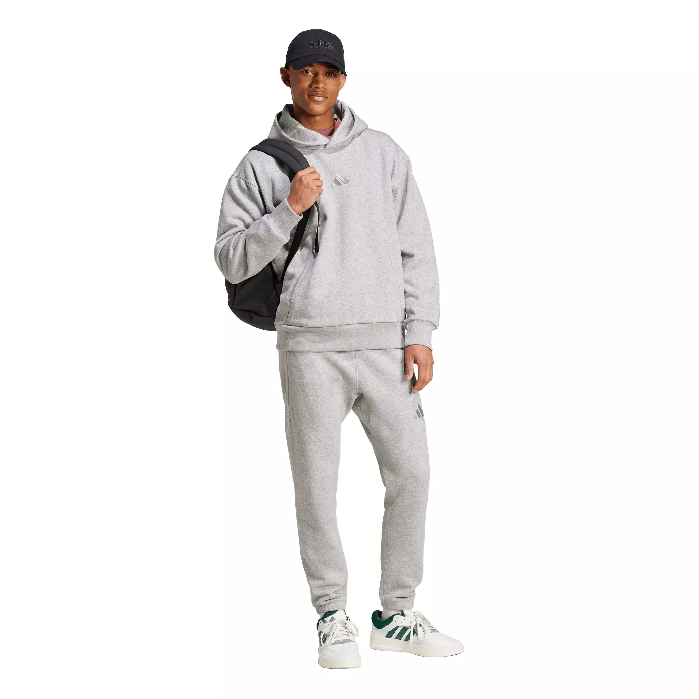 adidas Men's ALL SZN Fleece Hoodie - Grey - GREY