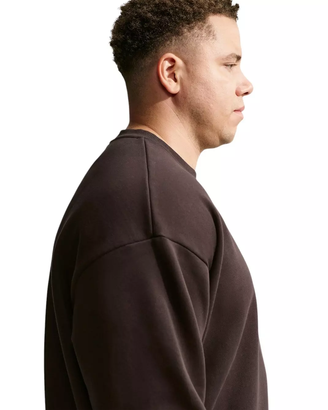 Nike Men's Solo Fleece Crew-Neck Sweatshirt - Brown - BROWN