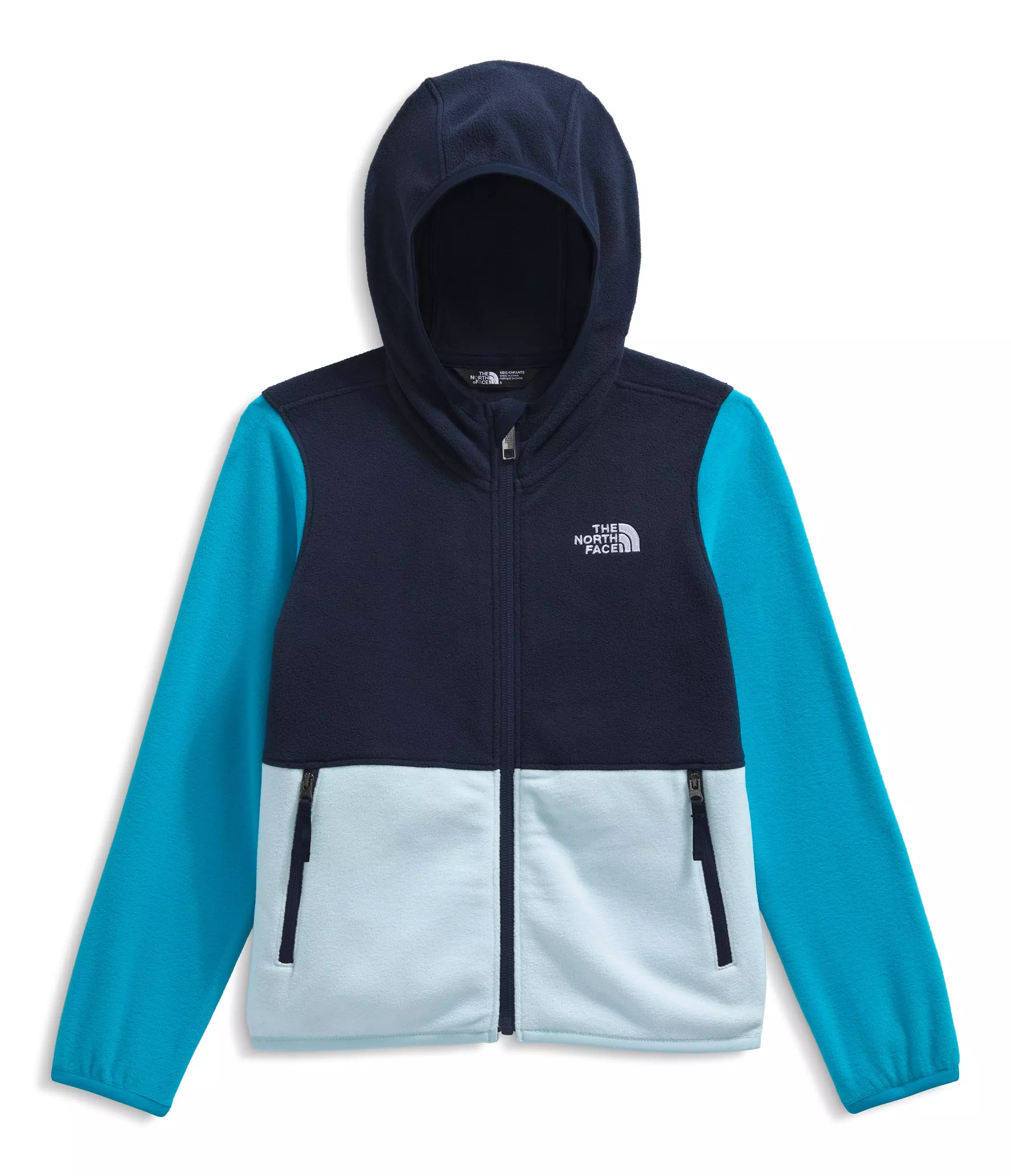 The North Face Little Kids' Glacier Full Zip Hooded Jacket - Navy - NAVY