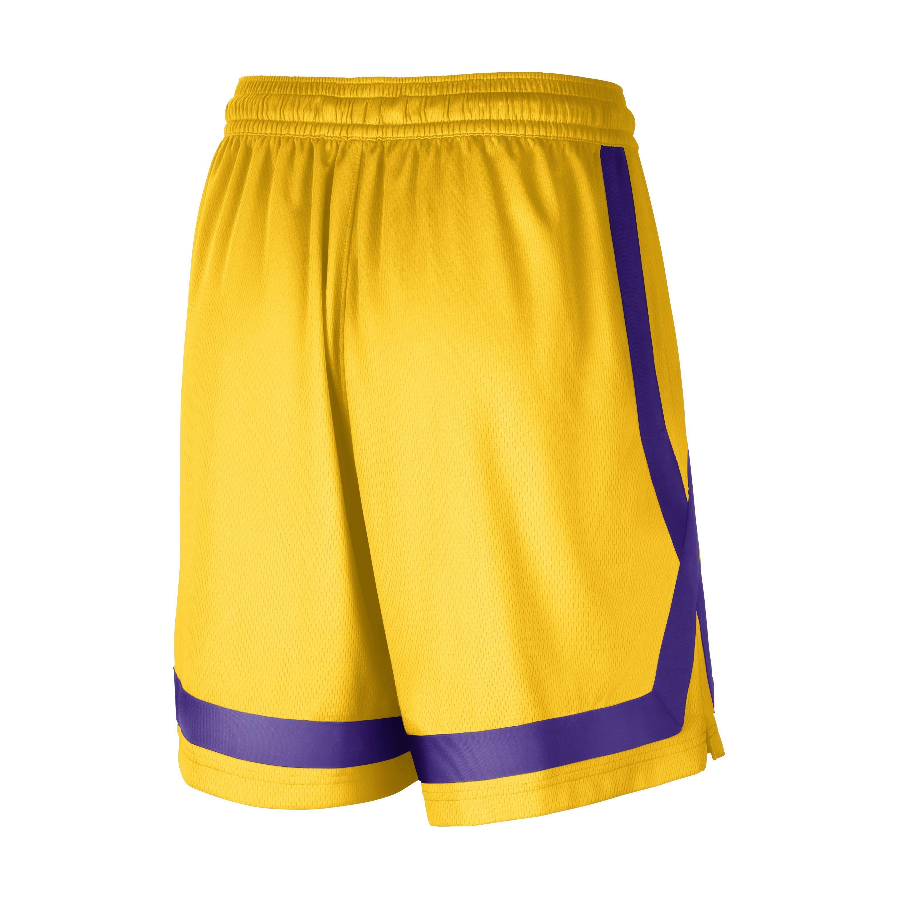 Nike Women's LA Sparks​​ Dri-FIT Retail WNBA Practice Basketball  Shorts-Yellow/Purple