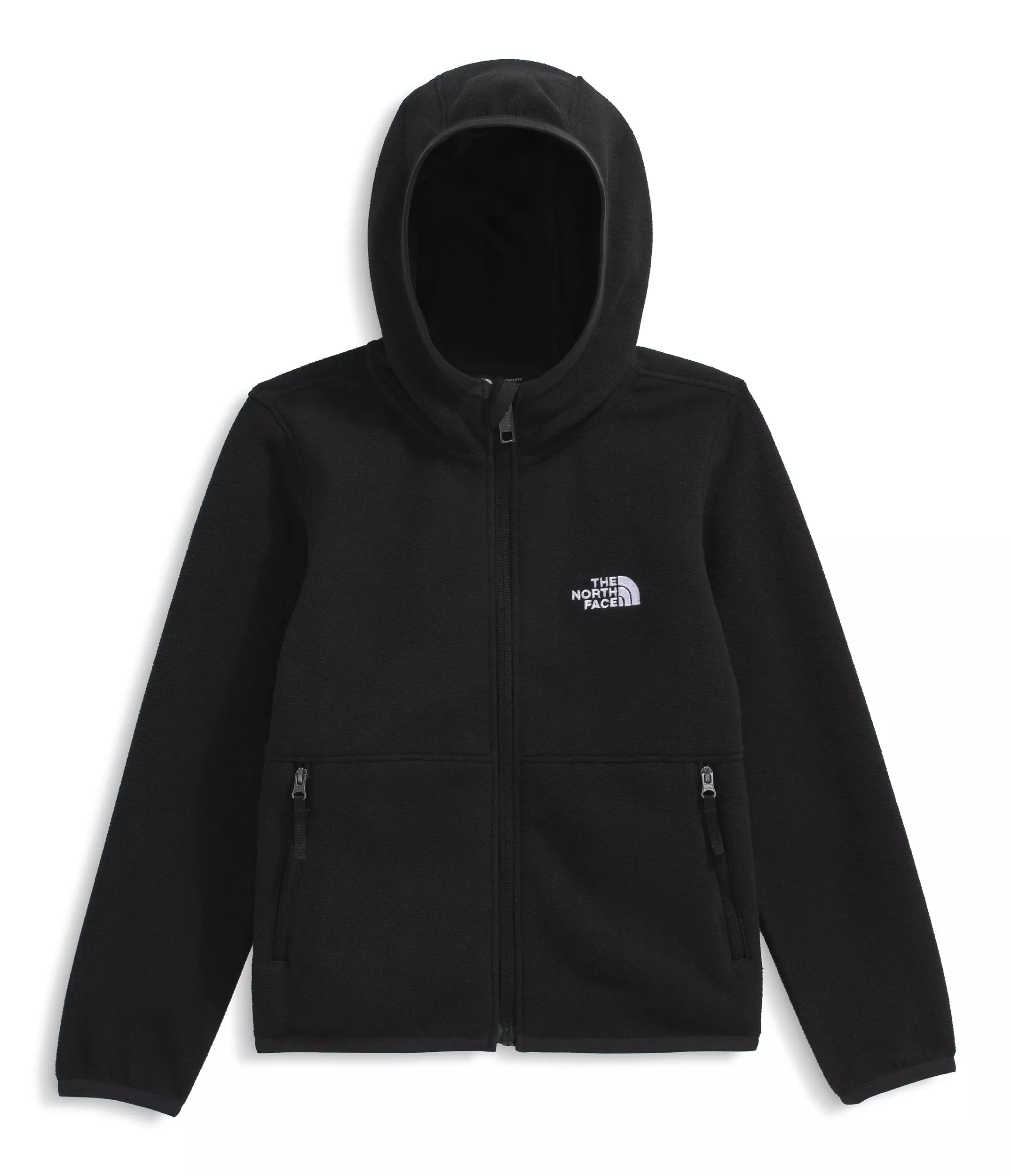 The North Face Little Kids' Glacier Full Zip Hooded Jacket - Black - BLACK