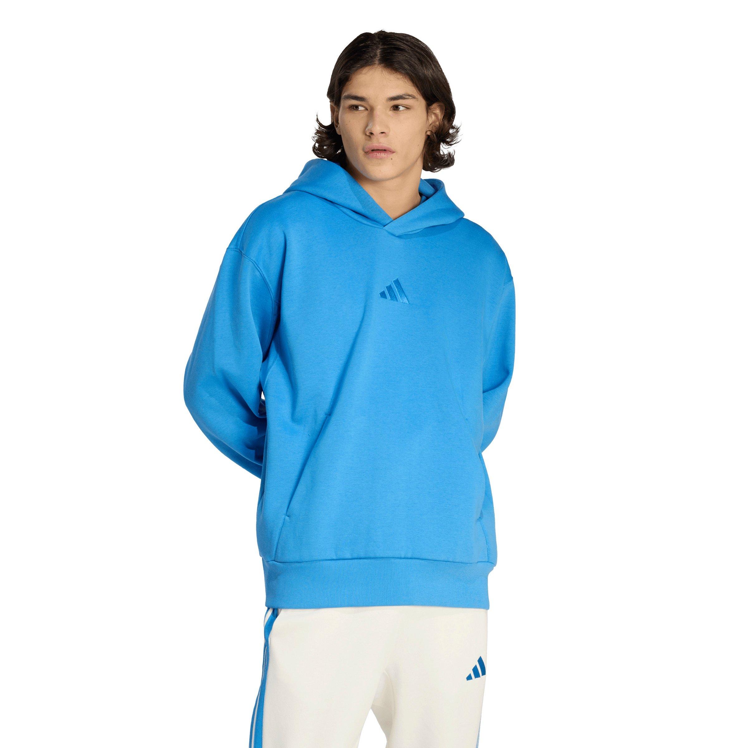 adidas Men's ALL SZN Fleece Hoodie - Blue | Hibbett