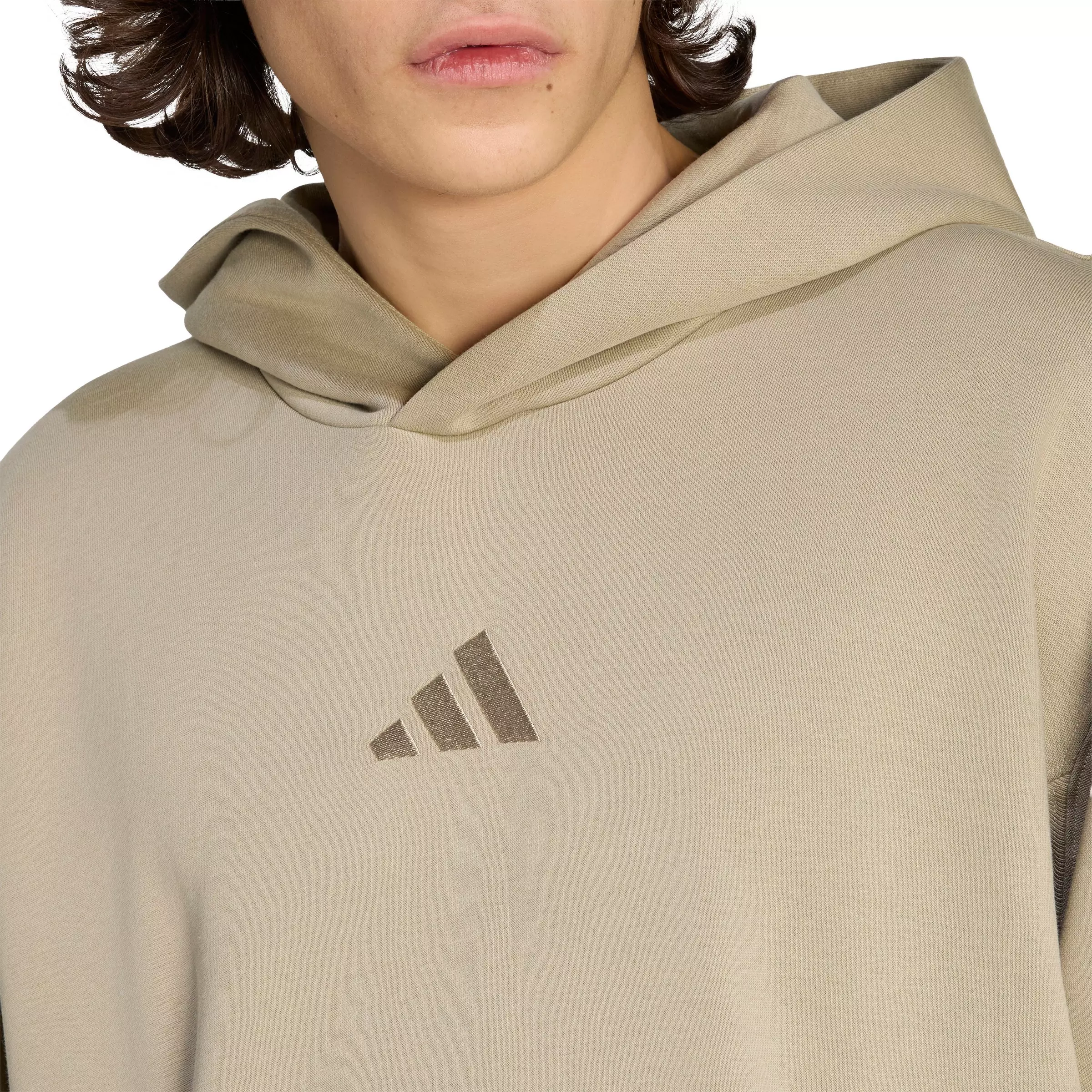 adidas Men's ALL SZN Fleece Hoodie - Khaki - KHAKI