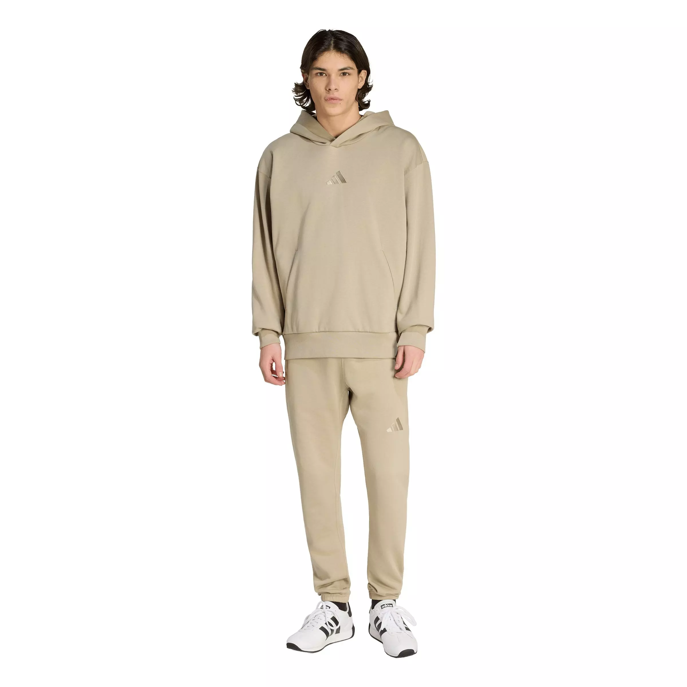 adidas Men's ALL SZN Fleece Hoodie - Khaki - KHAKI